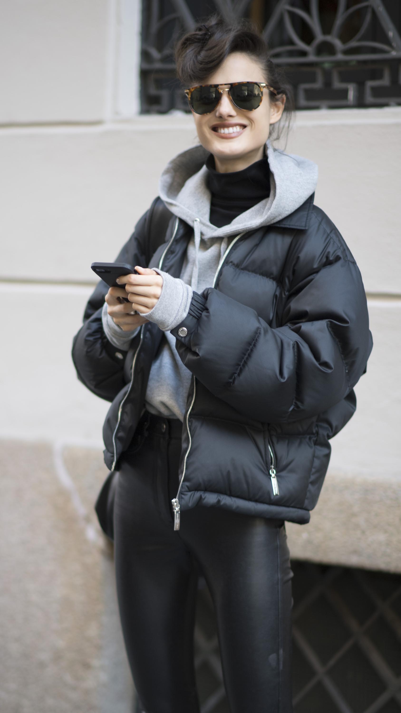 Street style during Milan Fashion Week Fall/Winter 2017/18