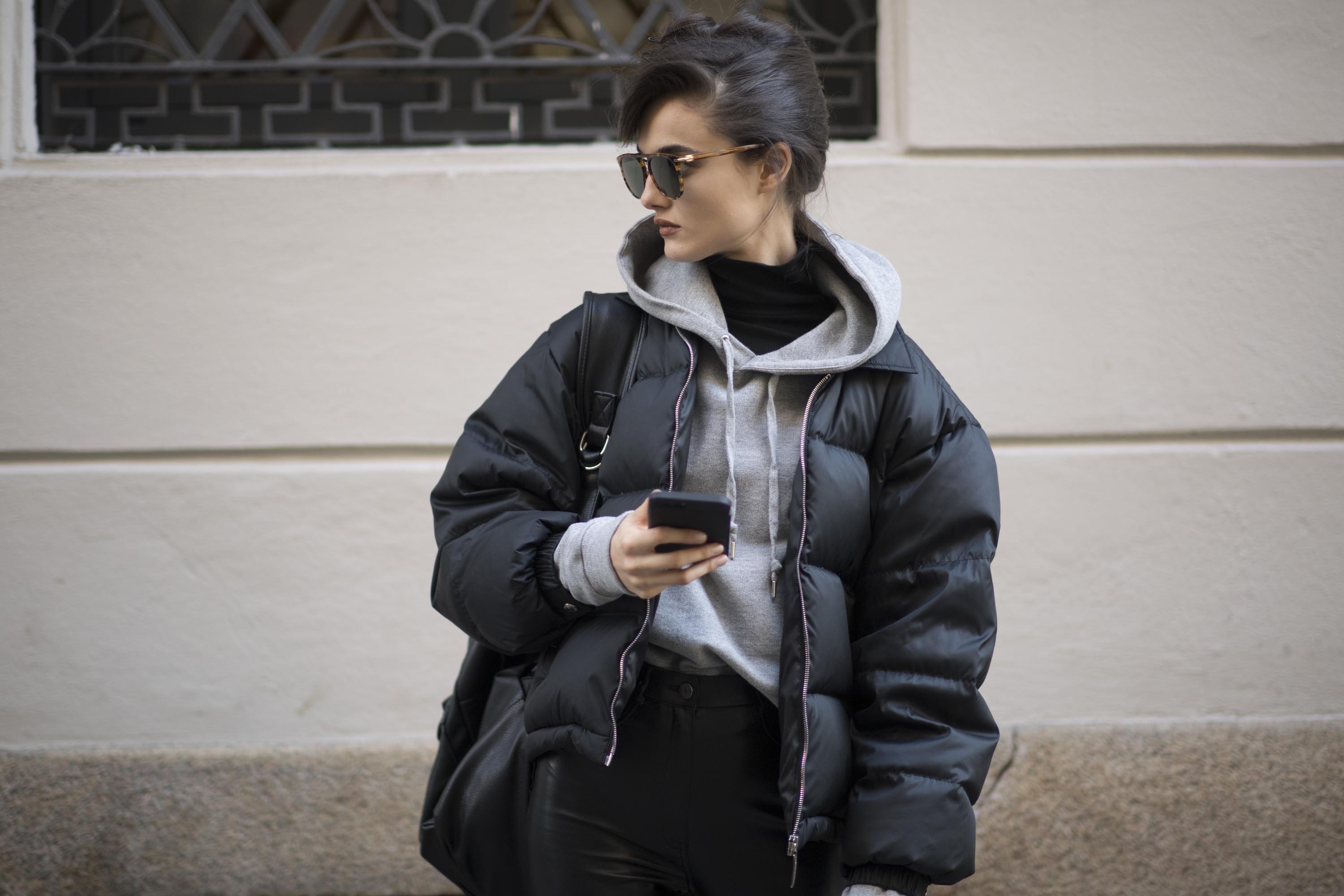 Street style during Milan Fashion Week Fall/Winter 2017/18