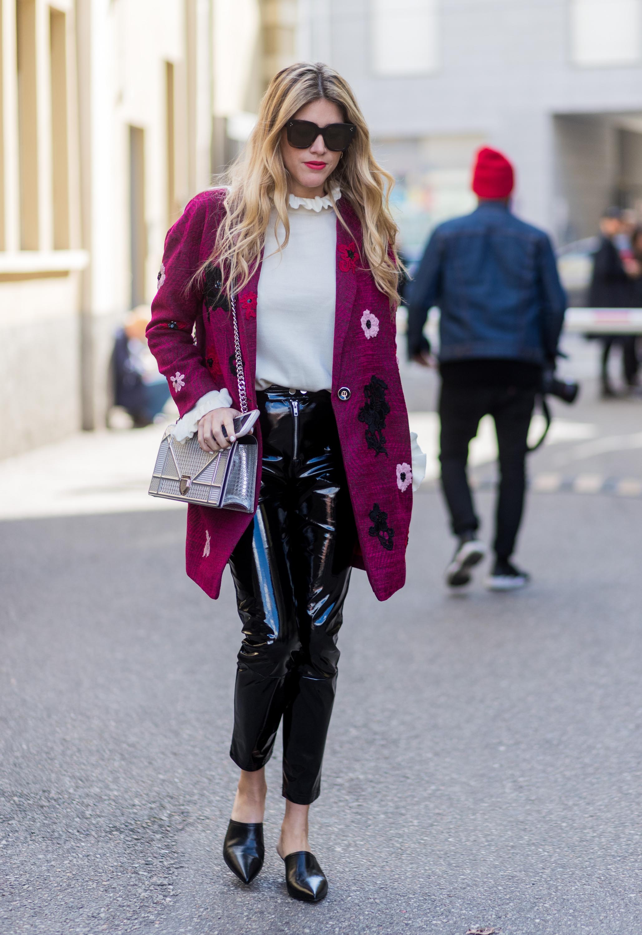 Street style during Milan Fashion Week Fall/Winter 2017/18