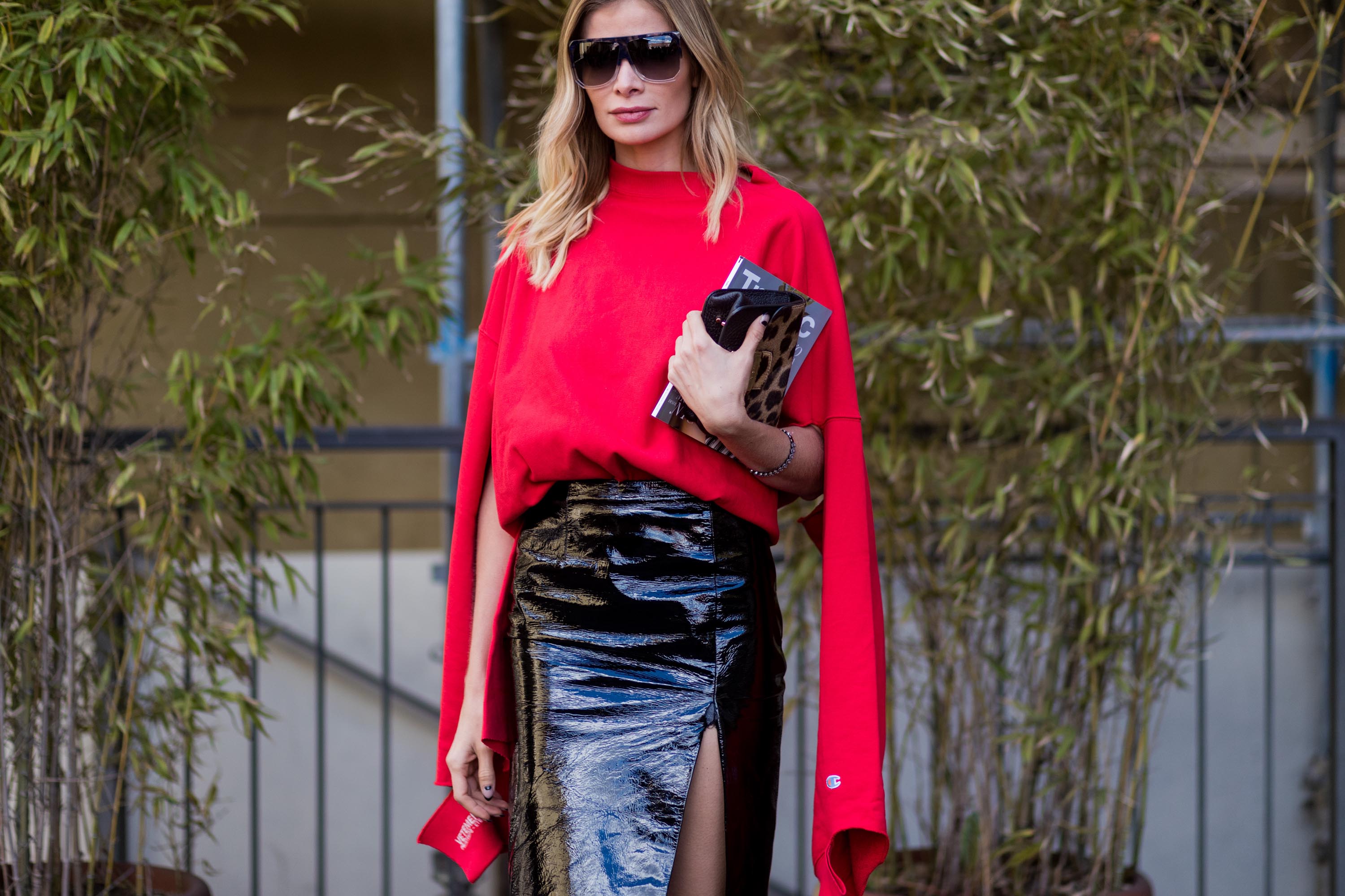 Street style during Milan Fashion Week Fall/Winter 2017/18