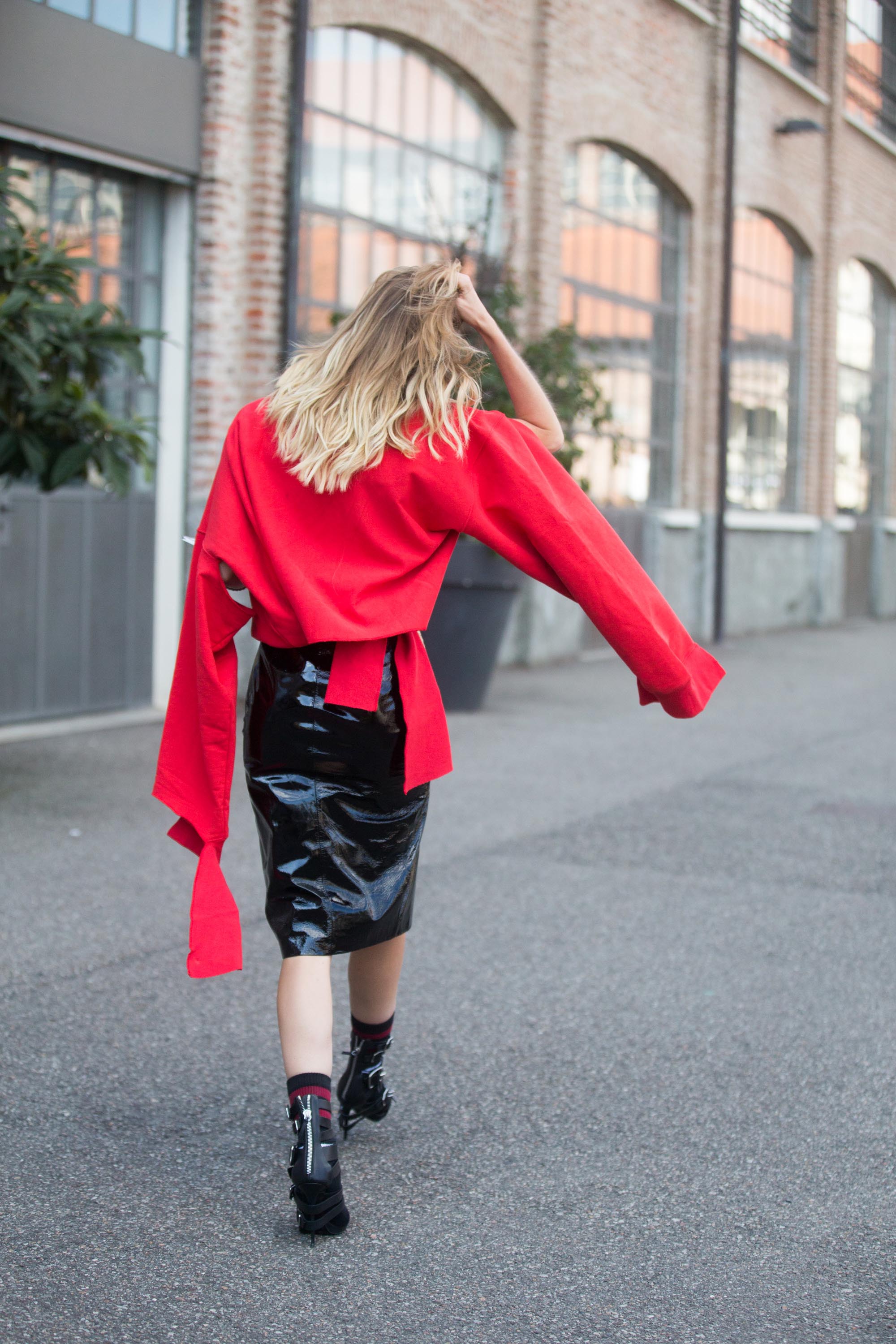 Street style during Milan Fashion Week Fall/Winter 2017/18