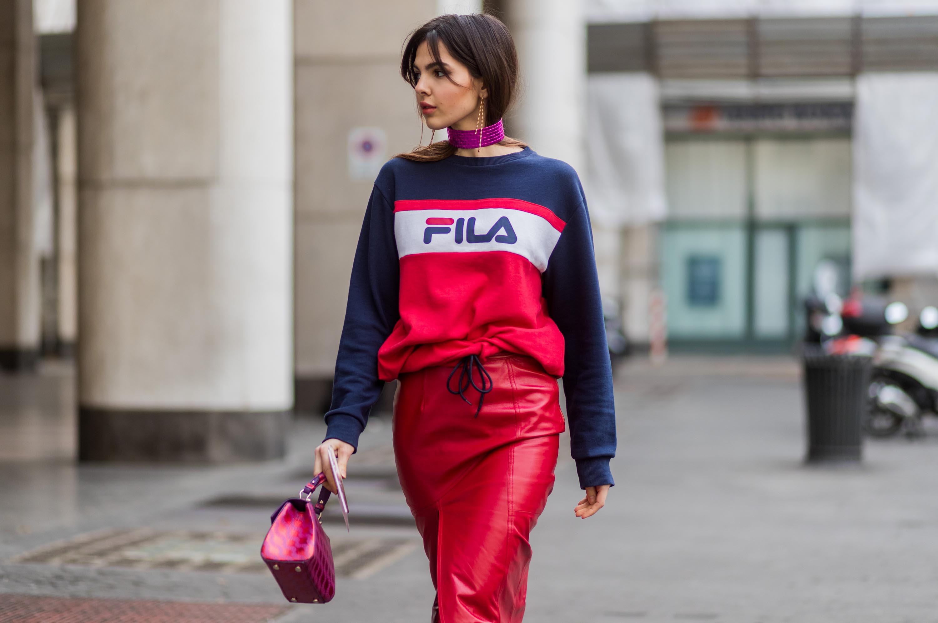 Street style during Milan Fashion Week Fall/Winter 2017/18