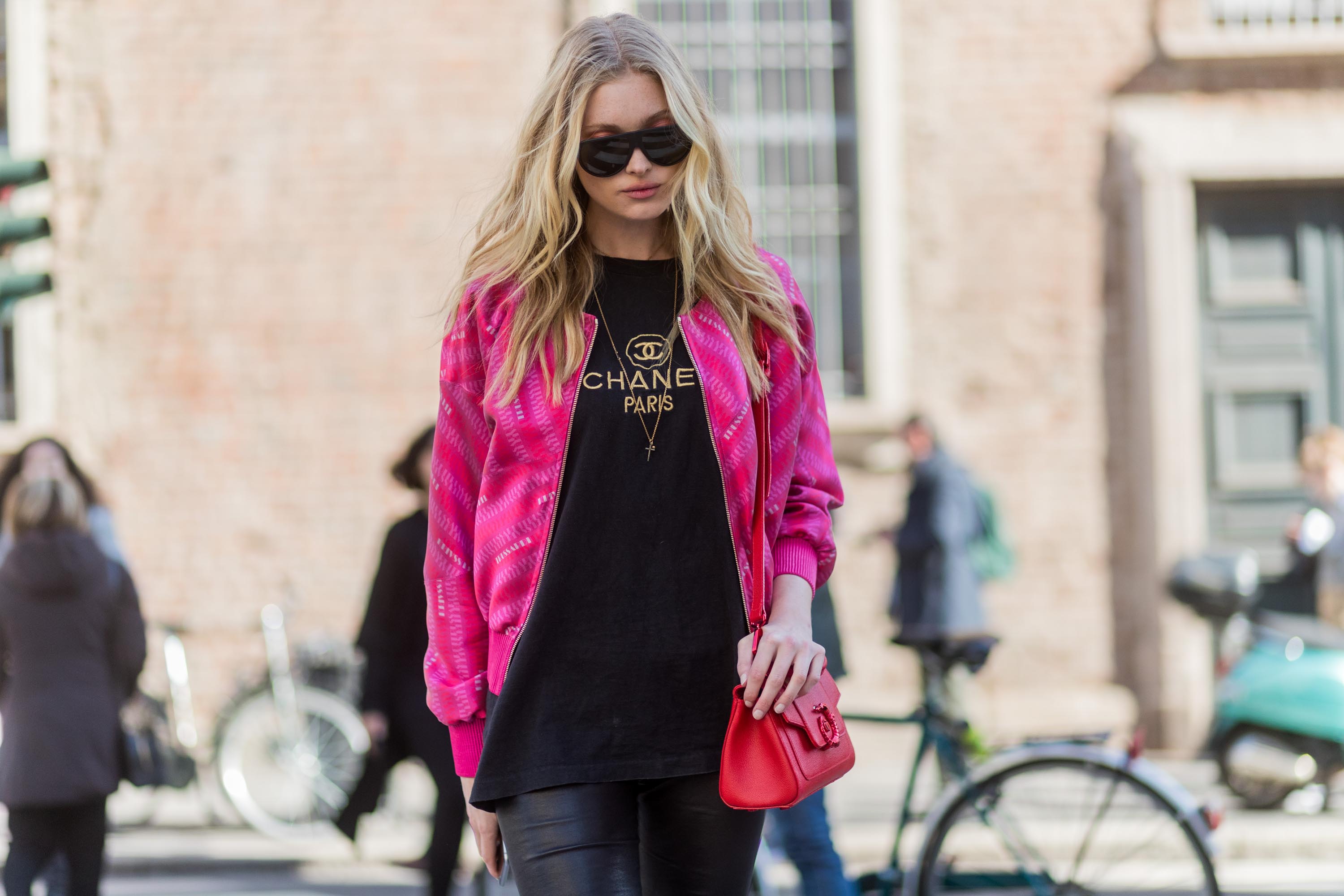 Street style during Milan Fashion Week Fall/Winter 2017/18