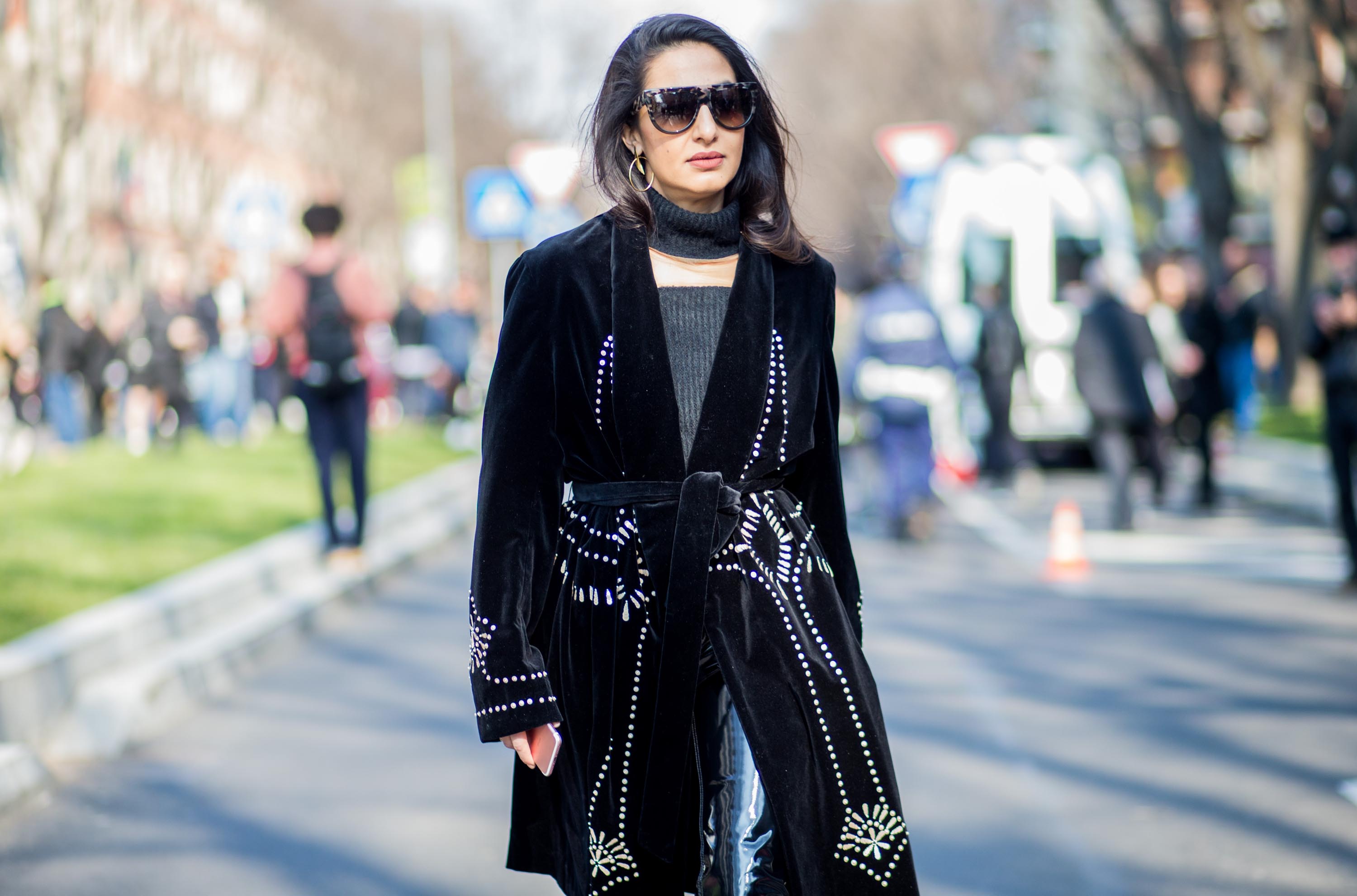 Street style during Milan Fashion Week Fall/Winter 2017/18