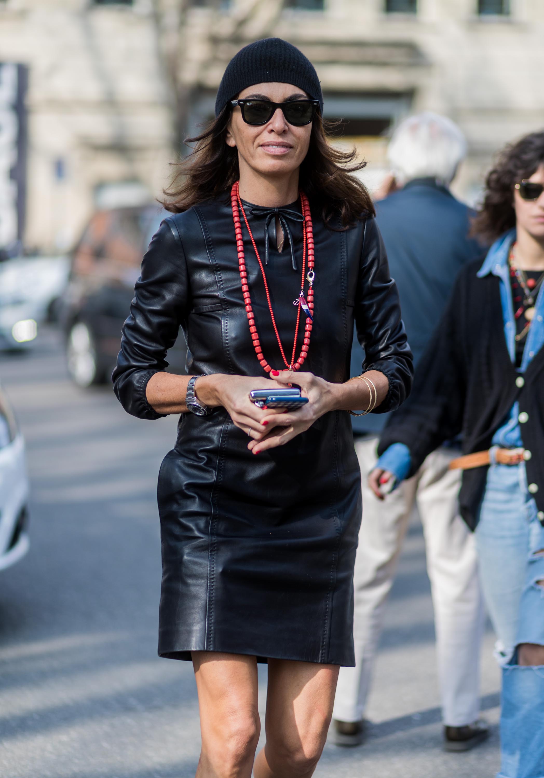 Street style during Milan Fashion Week Fall/Winter 2017/18