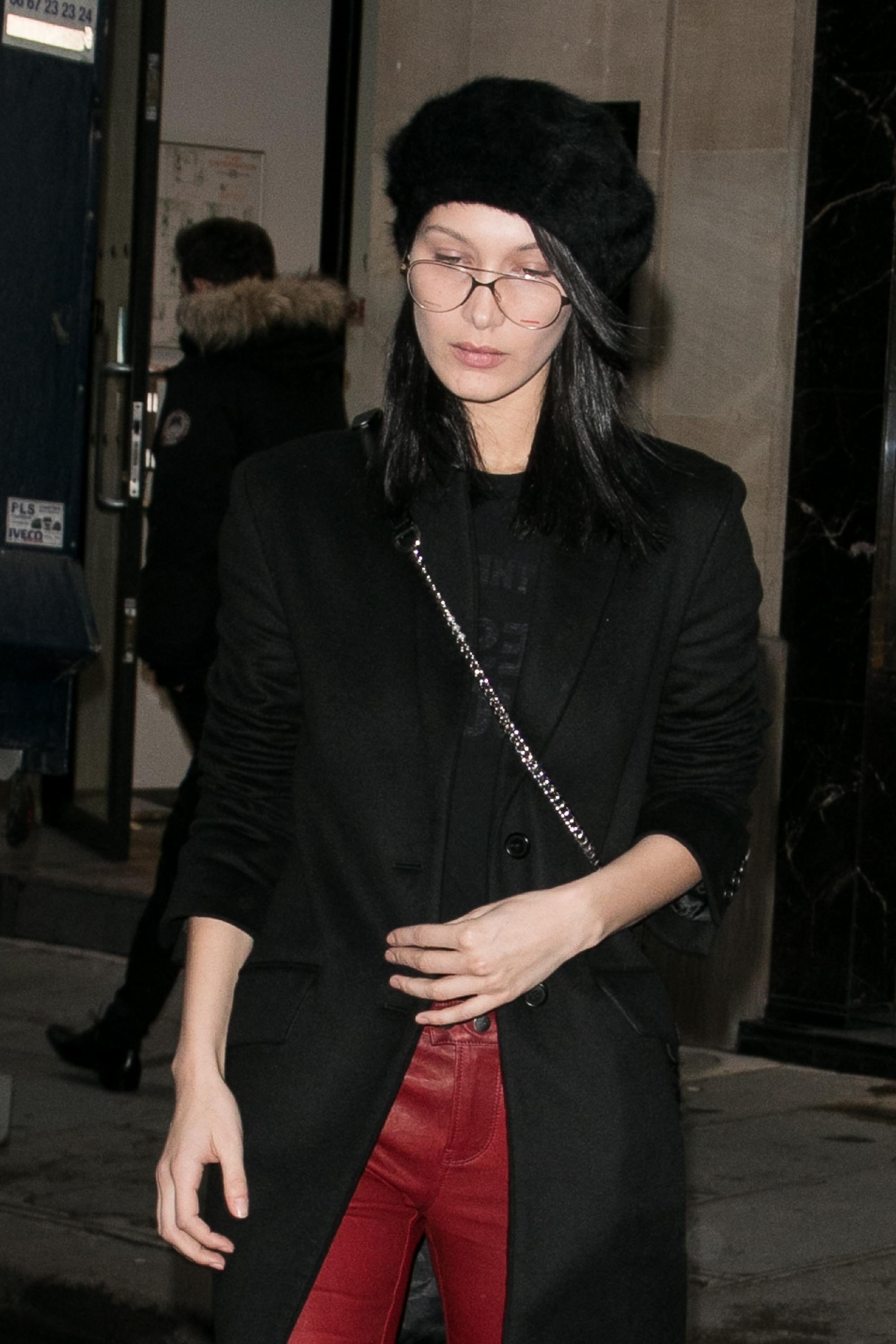 Bella Hadid is seen in Paris