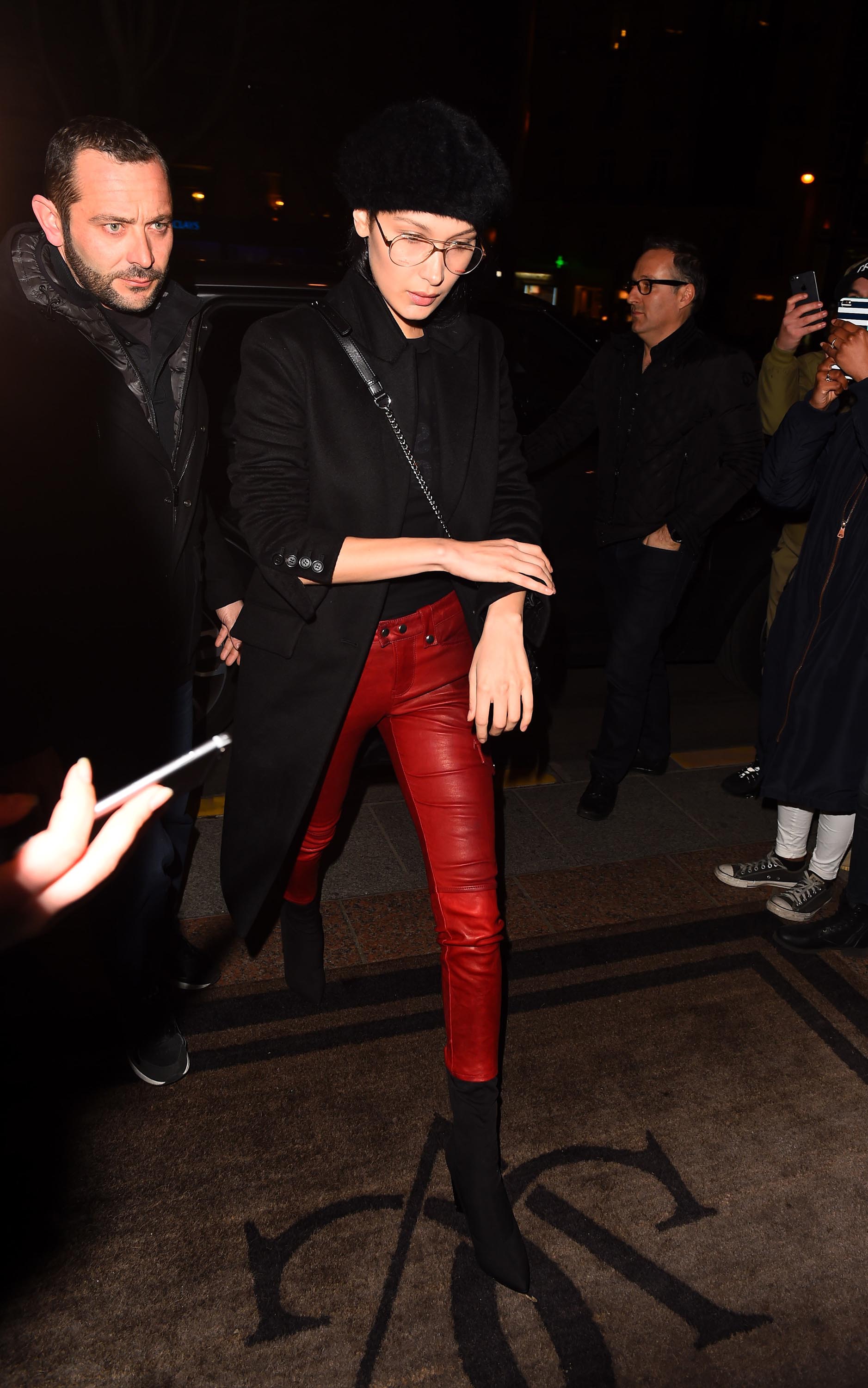 Bella Hadid is seen in Paris