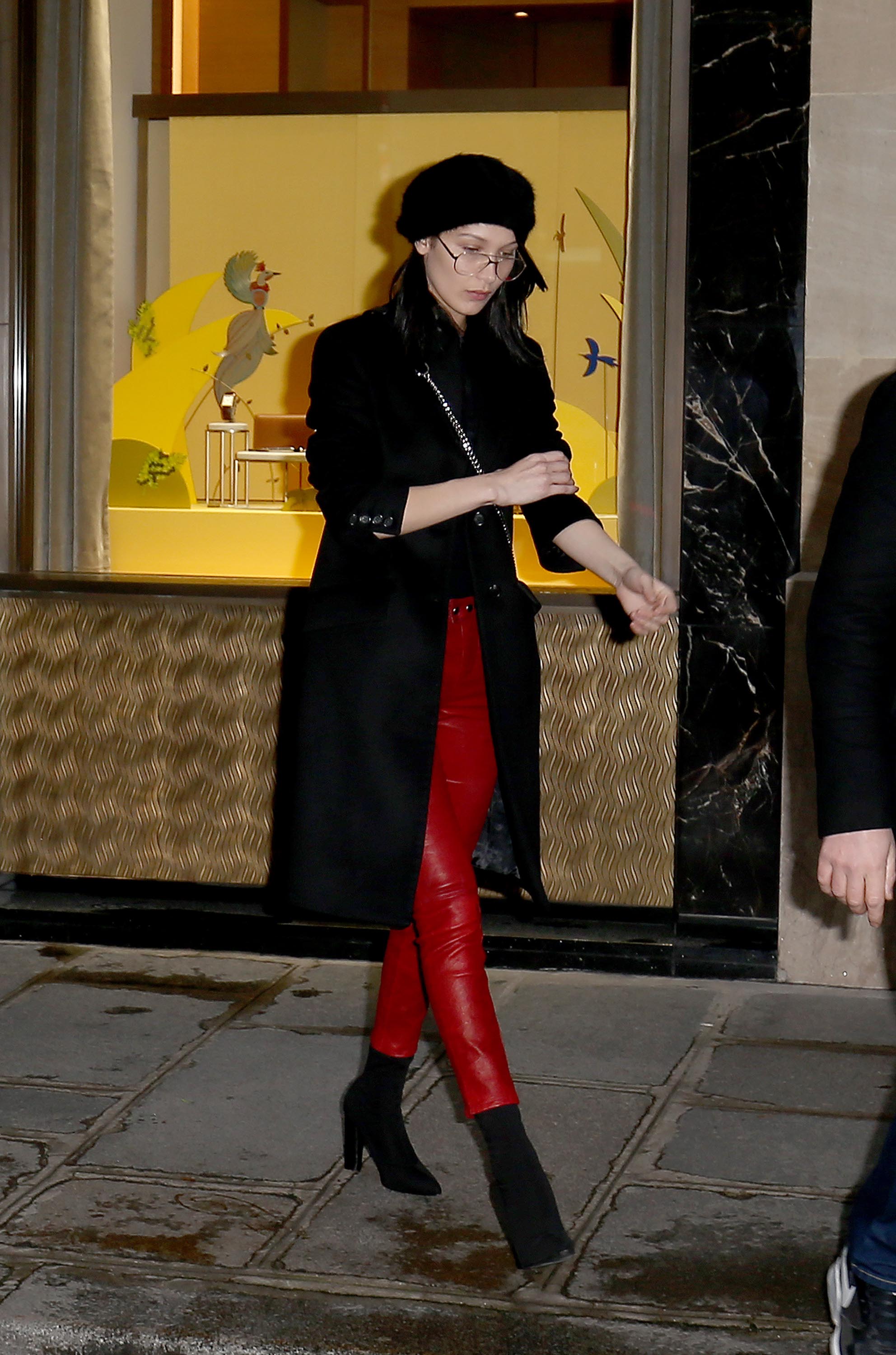 Bella Hadid is seen in Paris