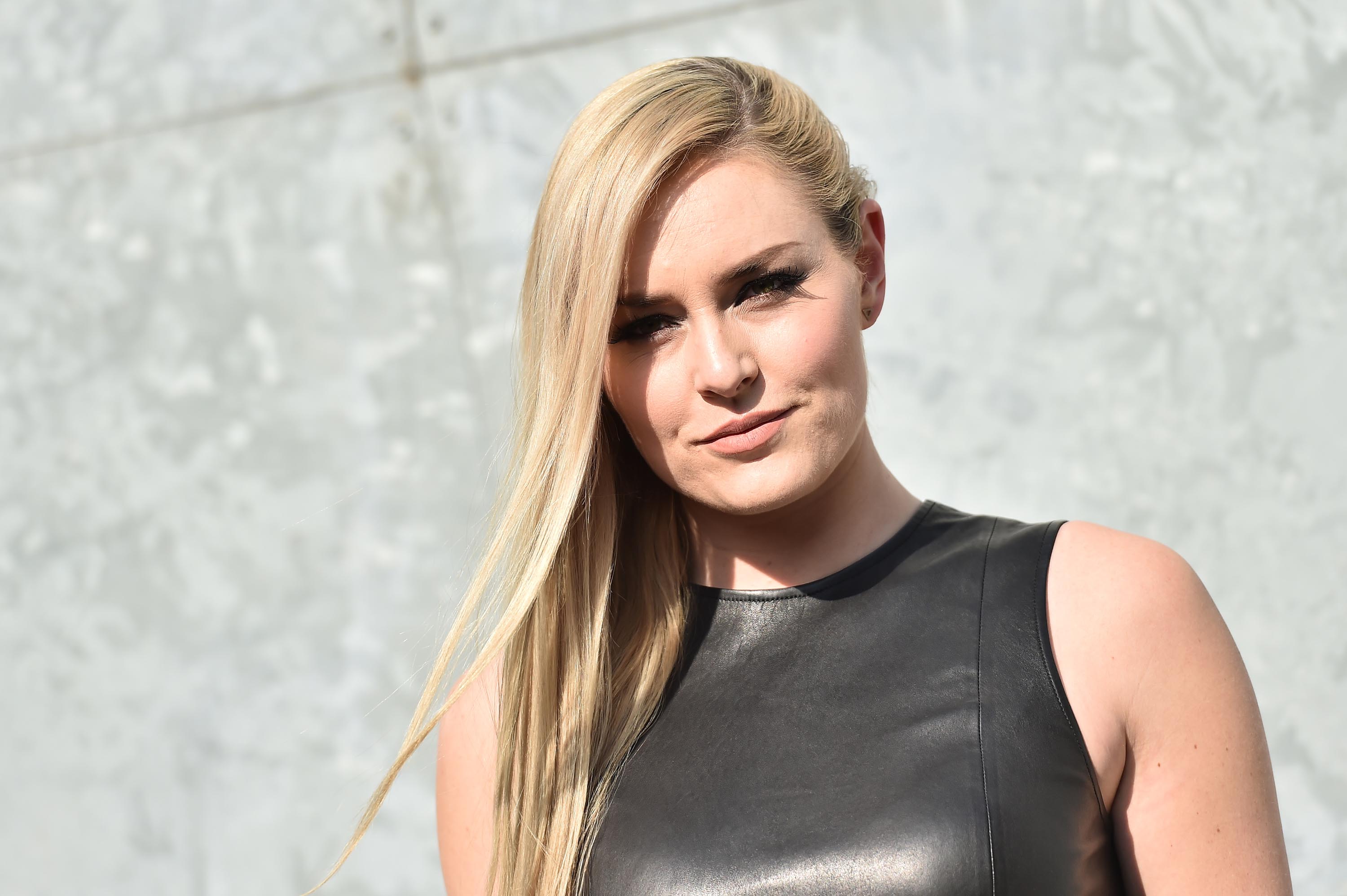 Lindsey Vonn attends the Giorgio Armani show