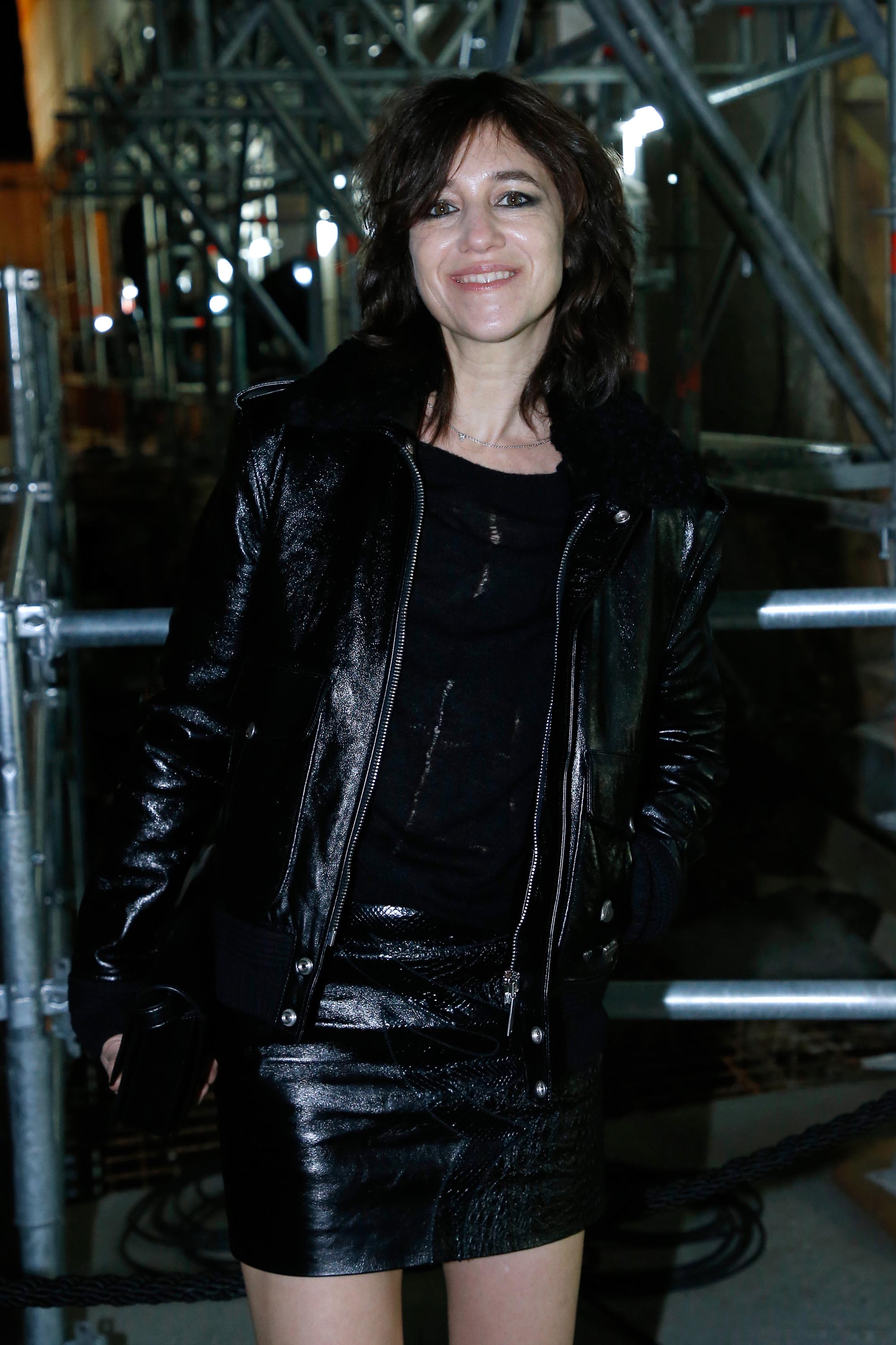 Charlotte Gainsbourg attends the Saint Laurent show