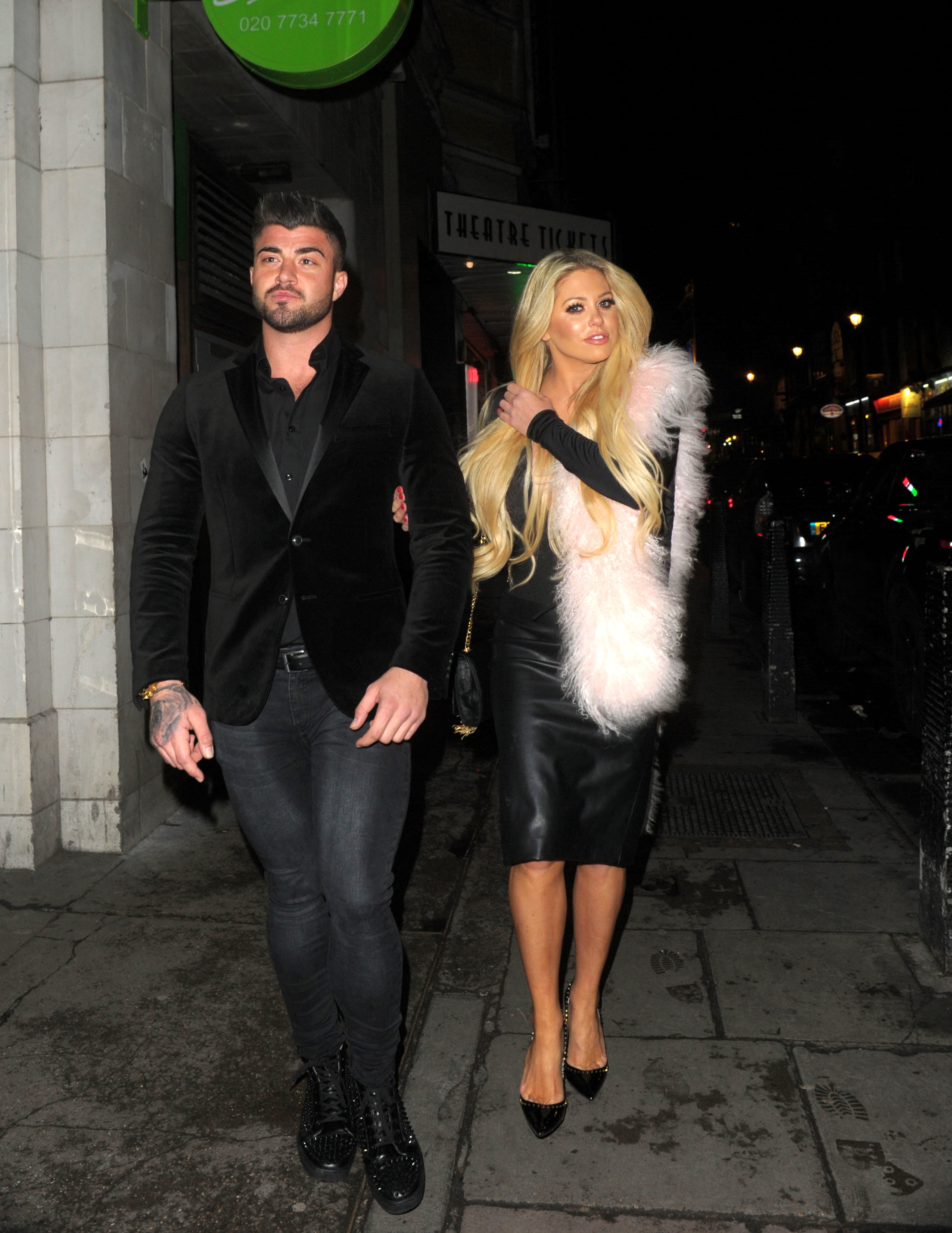 Bianca Gascoigne leaving DSTRKT nightclub