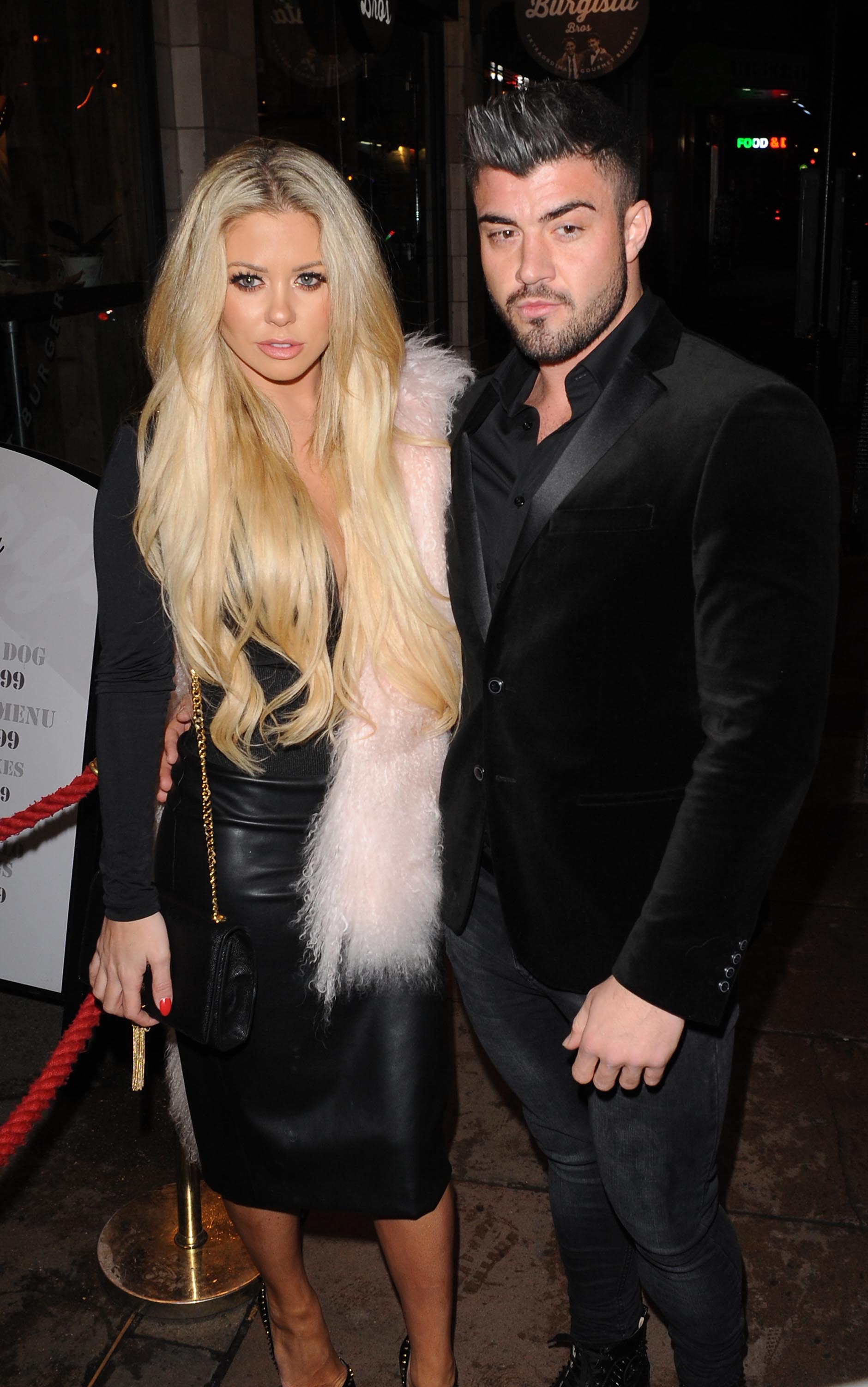 Bianca Gascoigne leaving DSTRKT nightclub