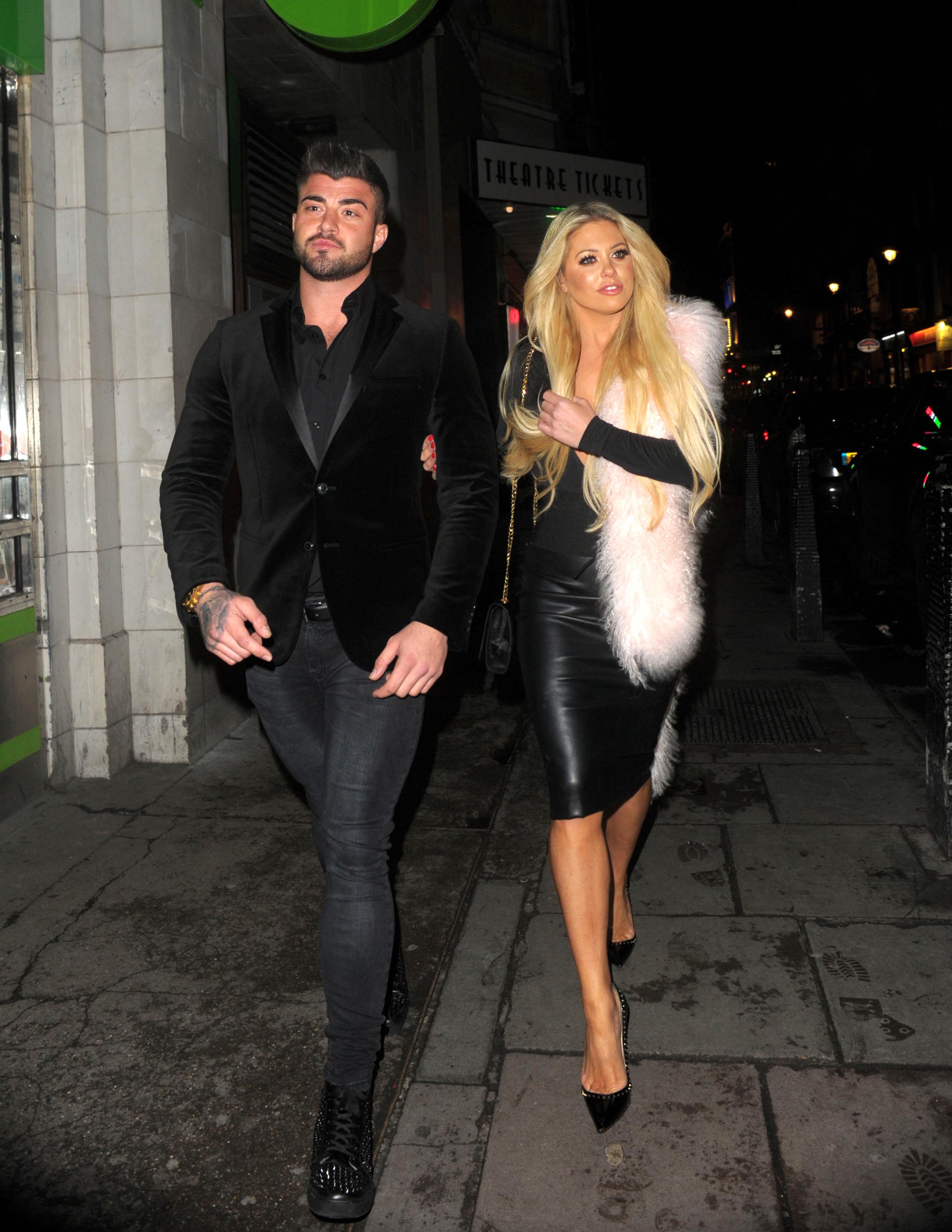 Bianca Gascoigne leaving DSTRKT nightclub