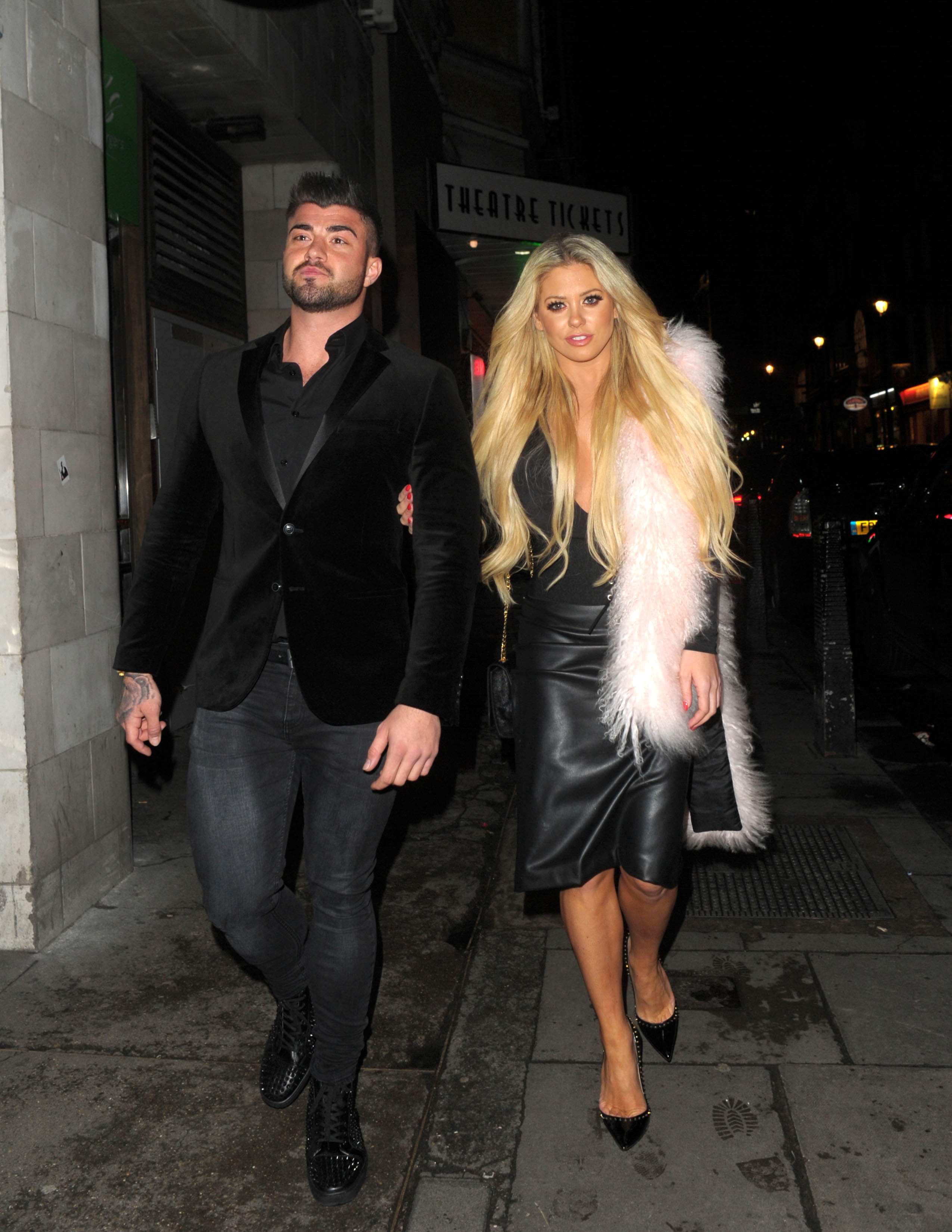 Bianca Gascoigne leaving DSTRKT nightclub