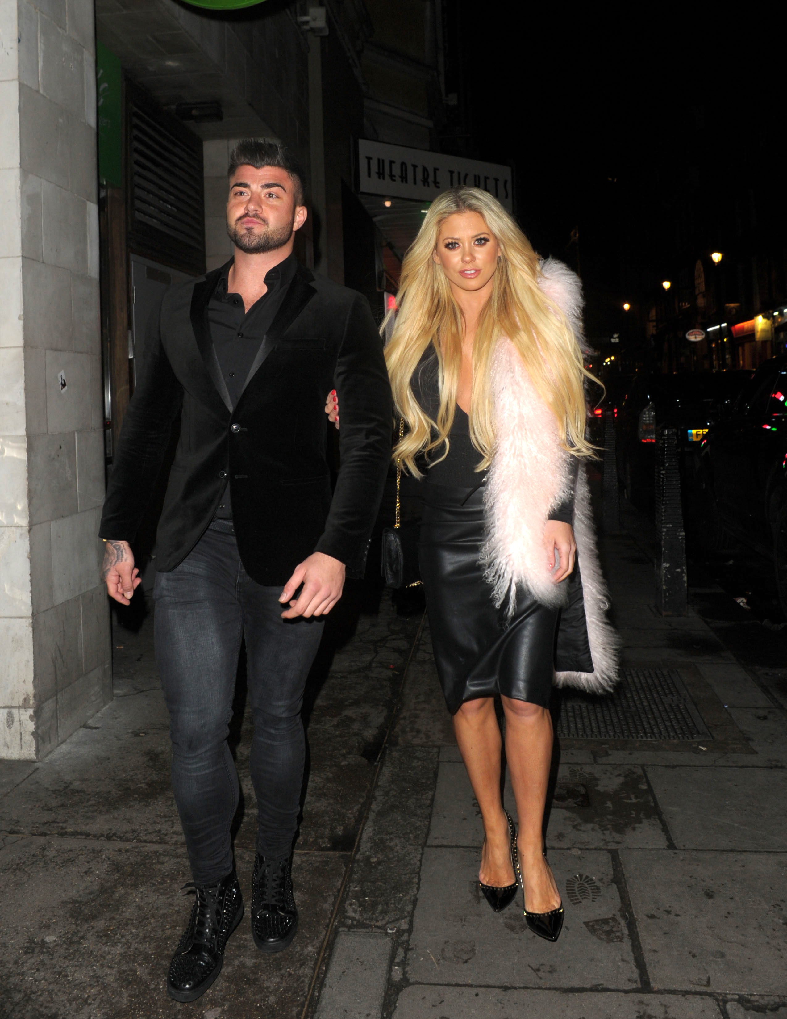 Bianca Gascoigne leaving DSTRKT nightclub