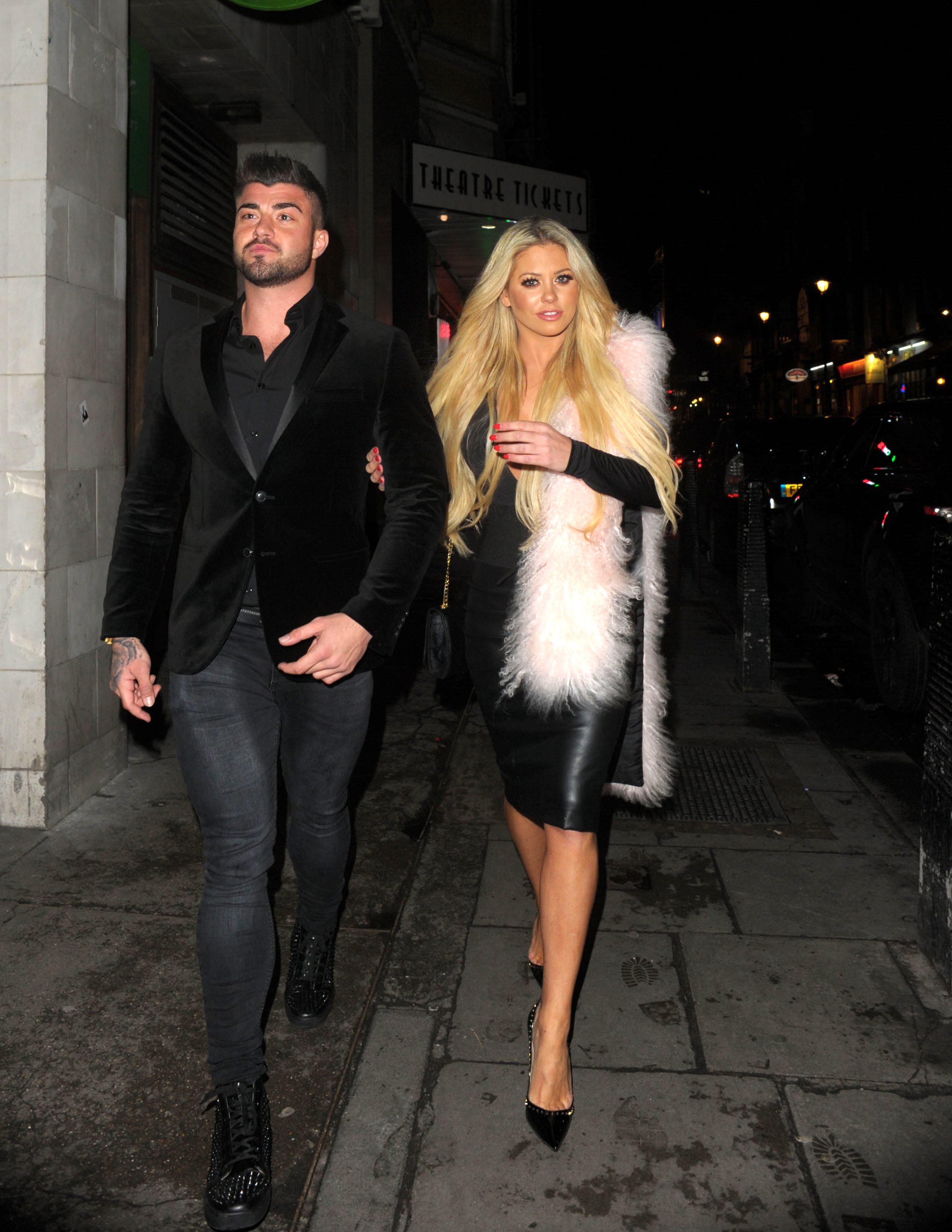 Bianca Gascoigne leaving DSTRKT nightclub