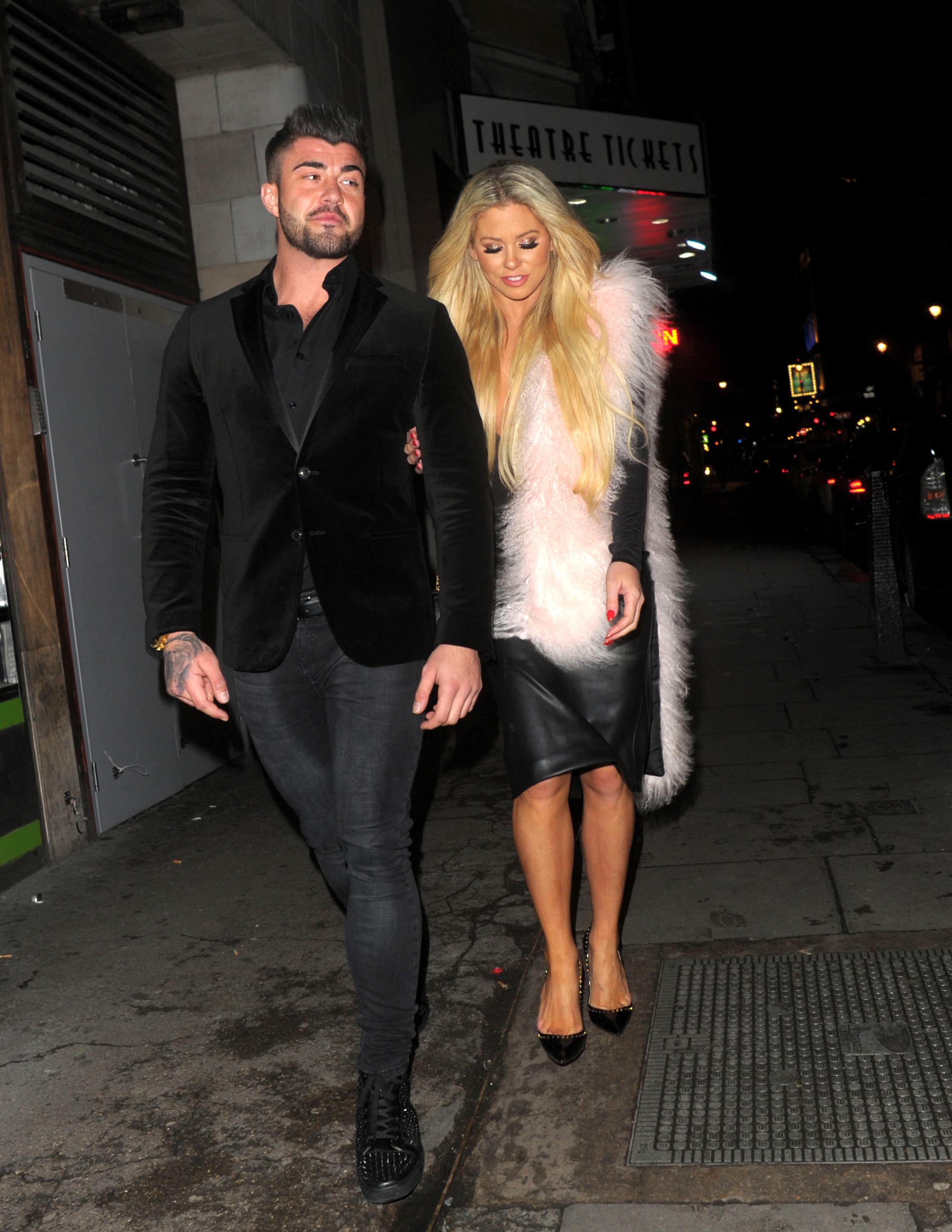 Bianca Gascoigne leaving DSTRKT nightclub