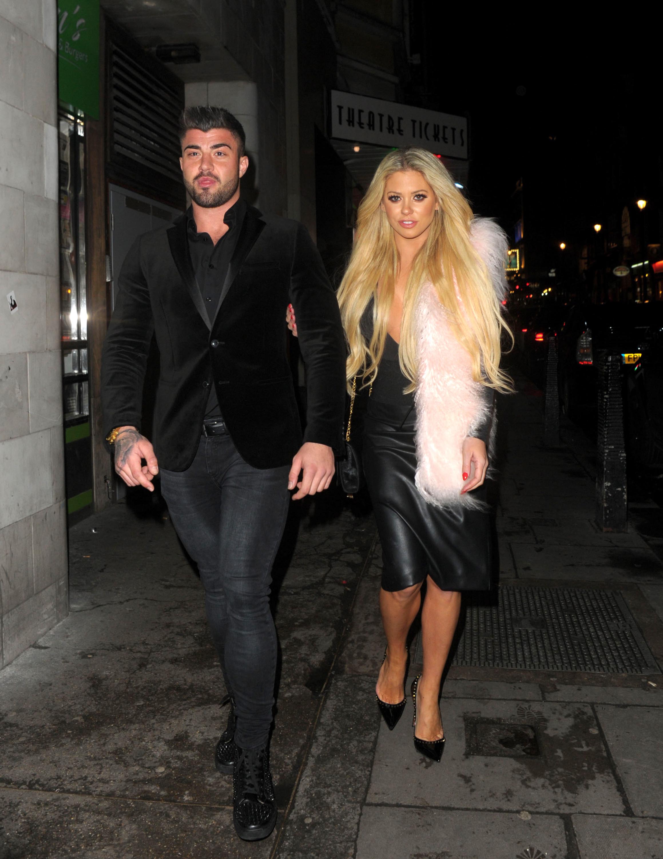 Bianca Gascoigne leaving DSTRKT nightclub