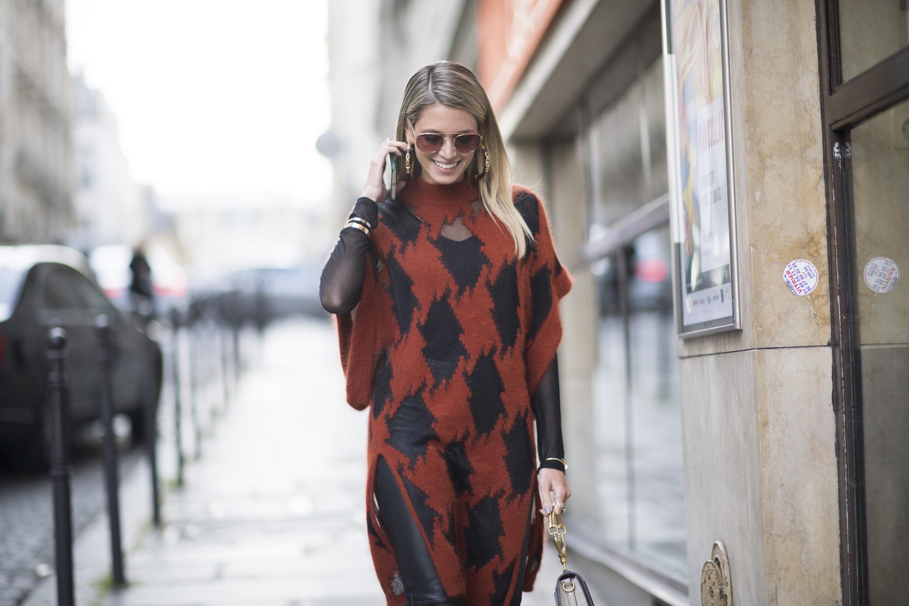 Helena Bordon seen in the streets of Paris