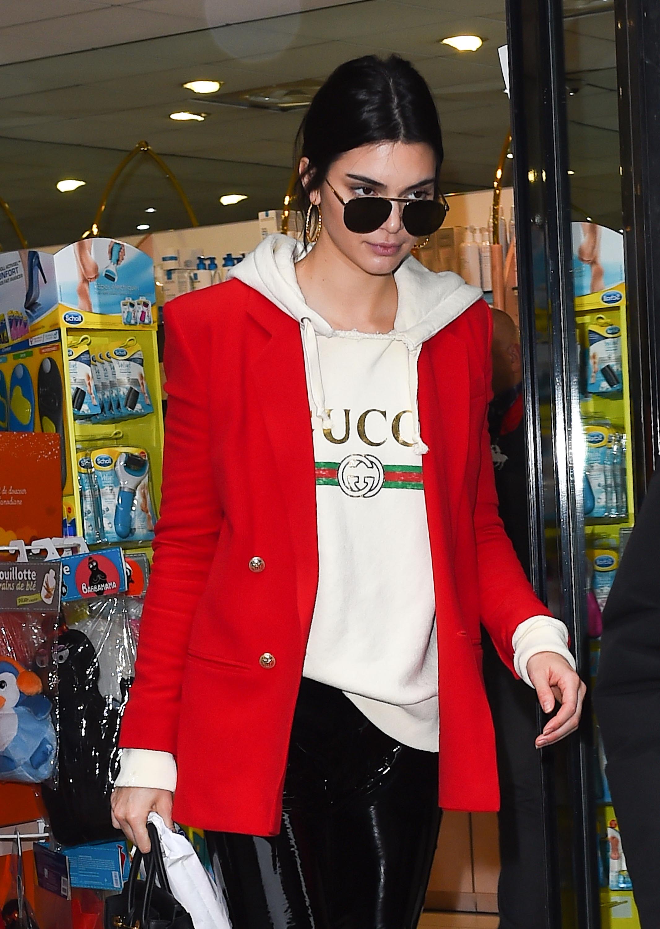 Kendall Jenner leaves her hotel