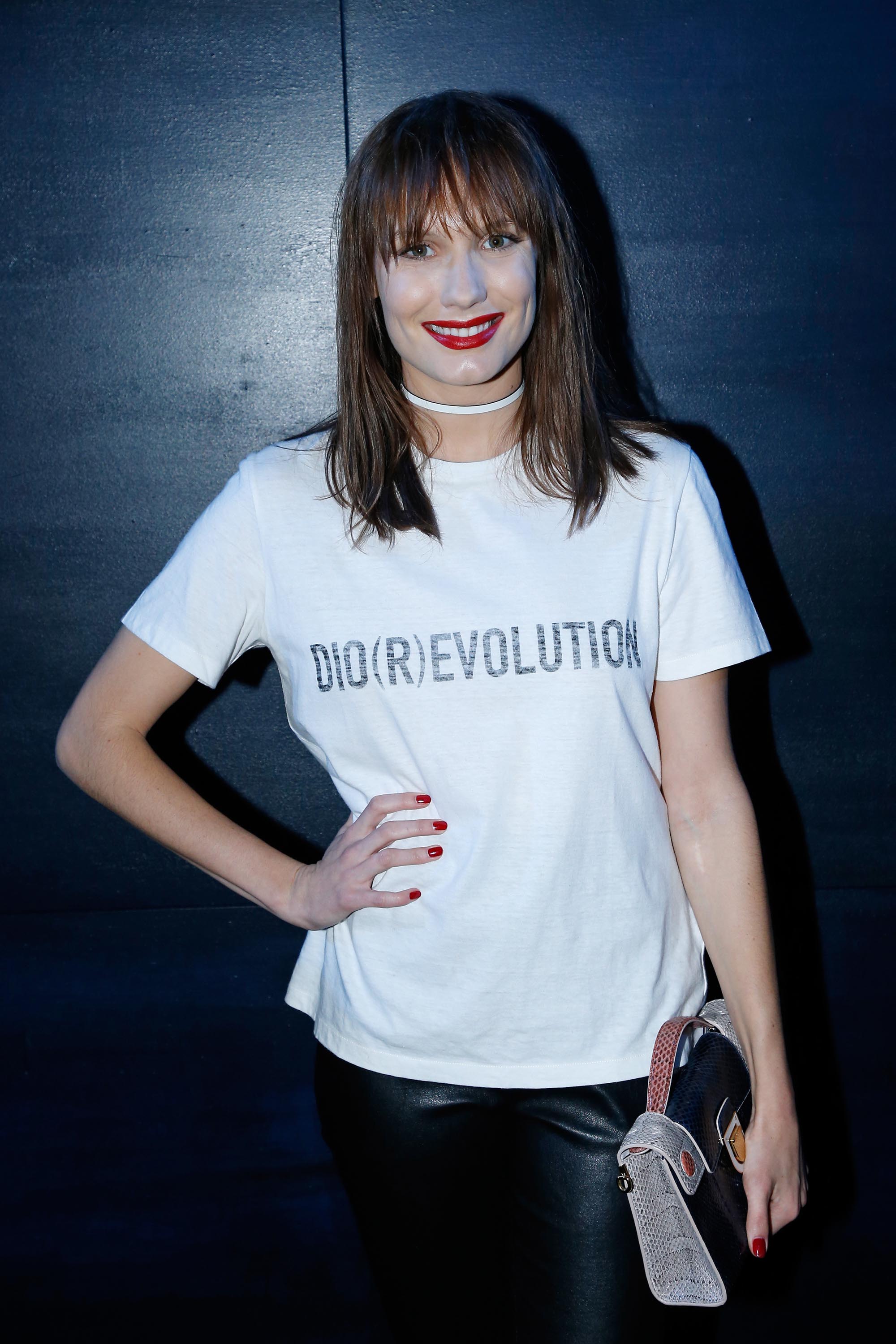 Ana Girardot attends the Christian Dior show