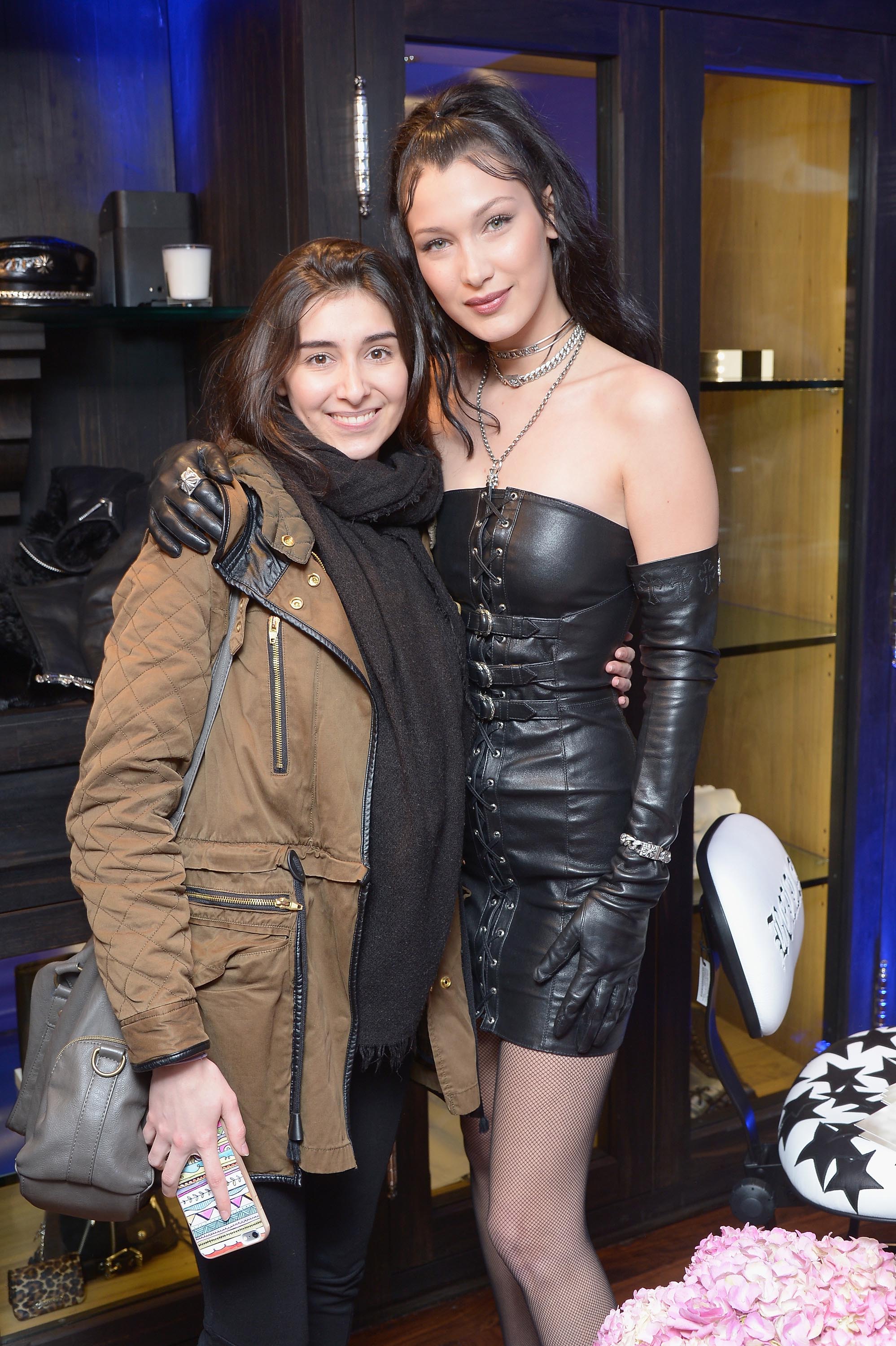 Bella Hadid attends the Chrome Hearts X Bella Hadid Collaboration Launch