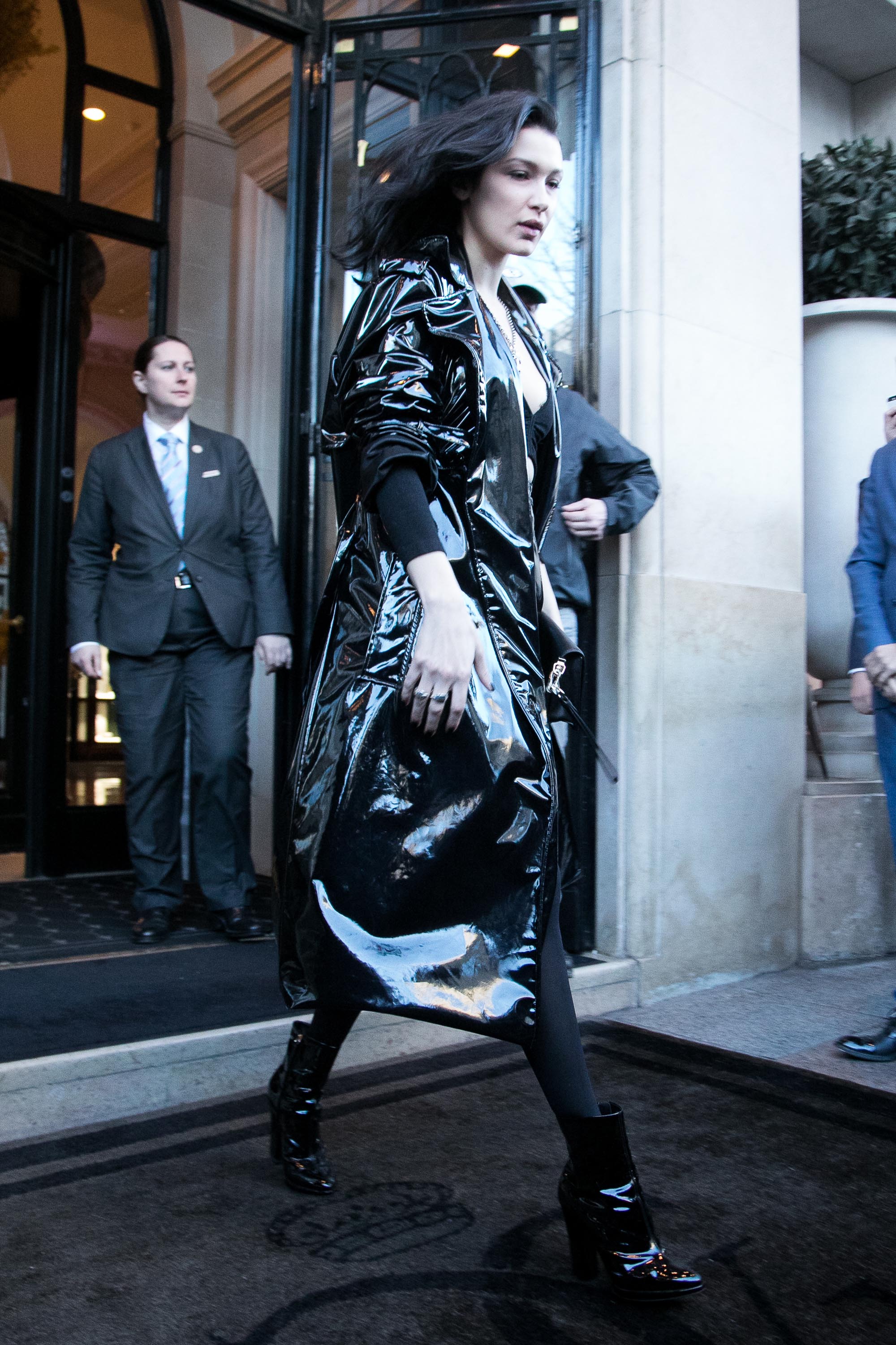 Bella Hadid is seen in Paris