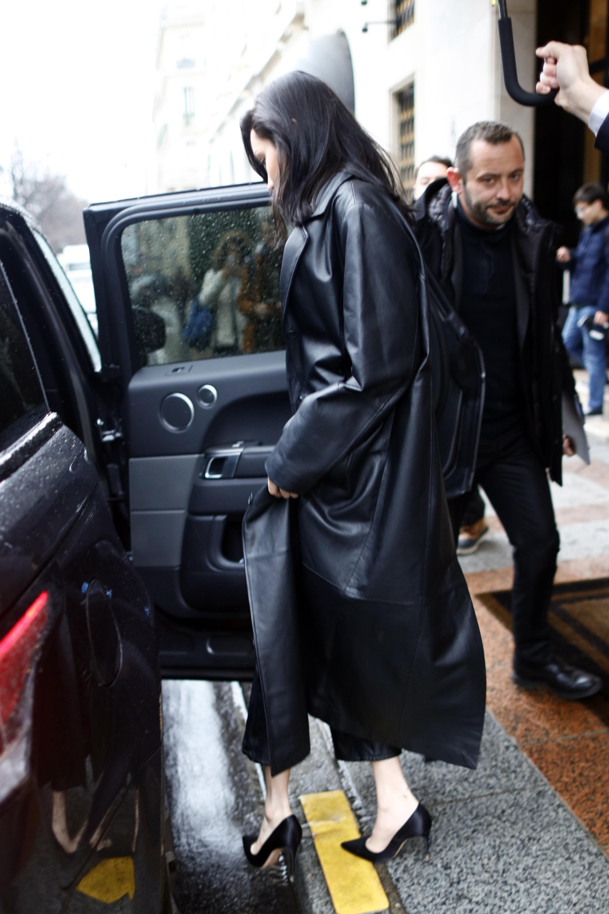 Bella Hadid leaving her hotel