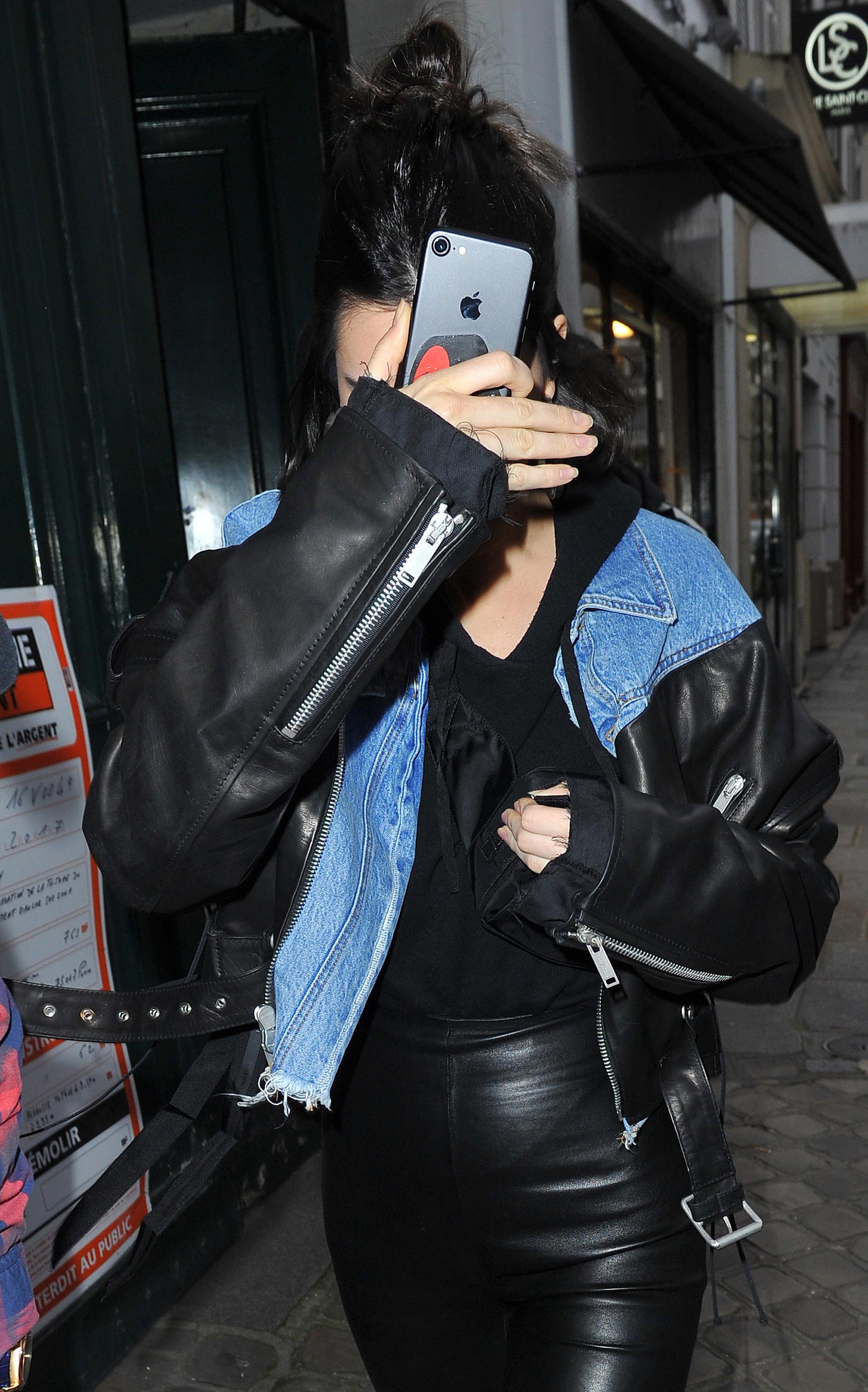 Kendall Jenner arrives at her hotel