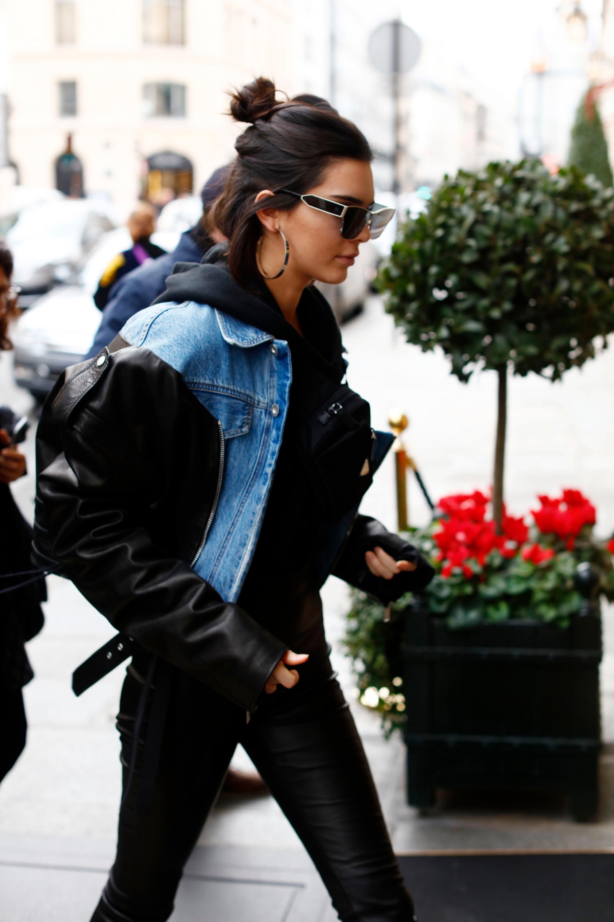 Kendall Jenner arrives at her hotel