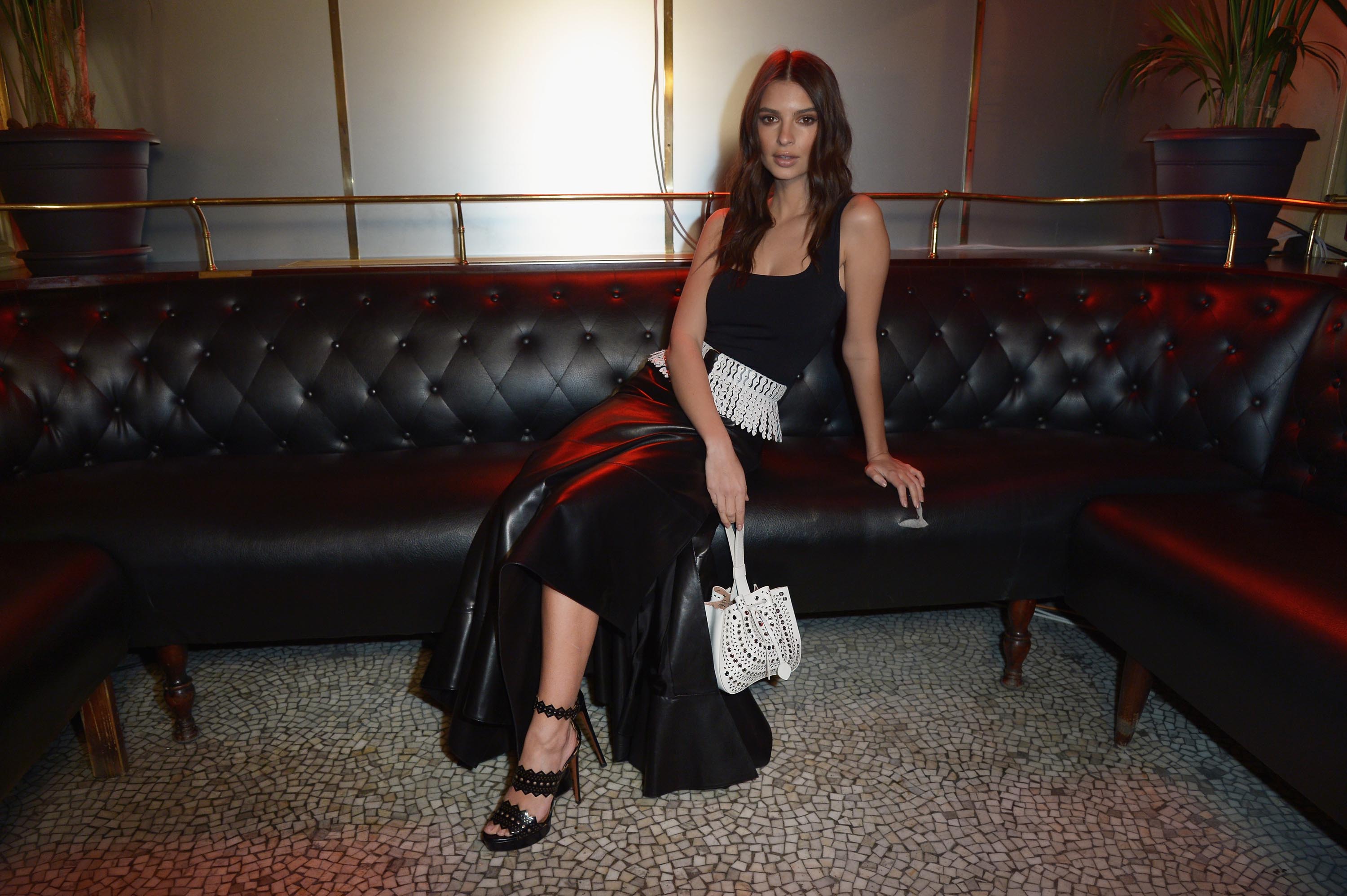 Emily Ratajkowski seen at the L’Oreal Dinner