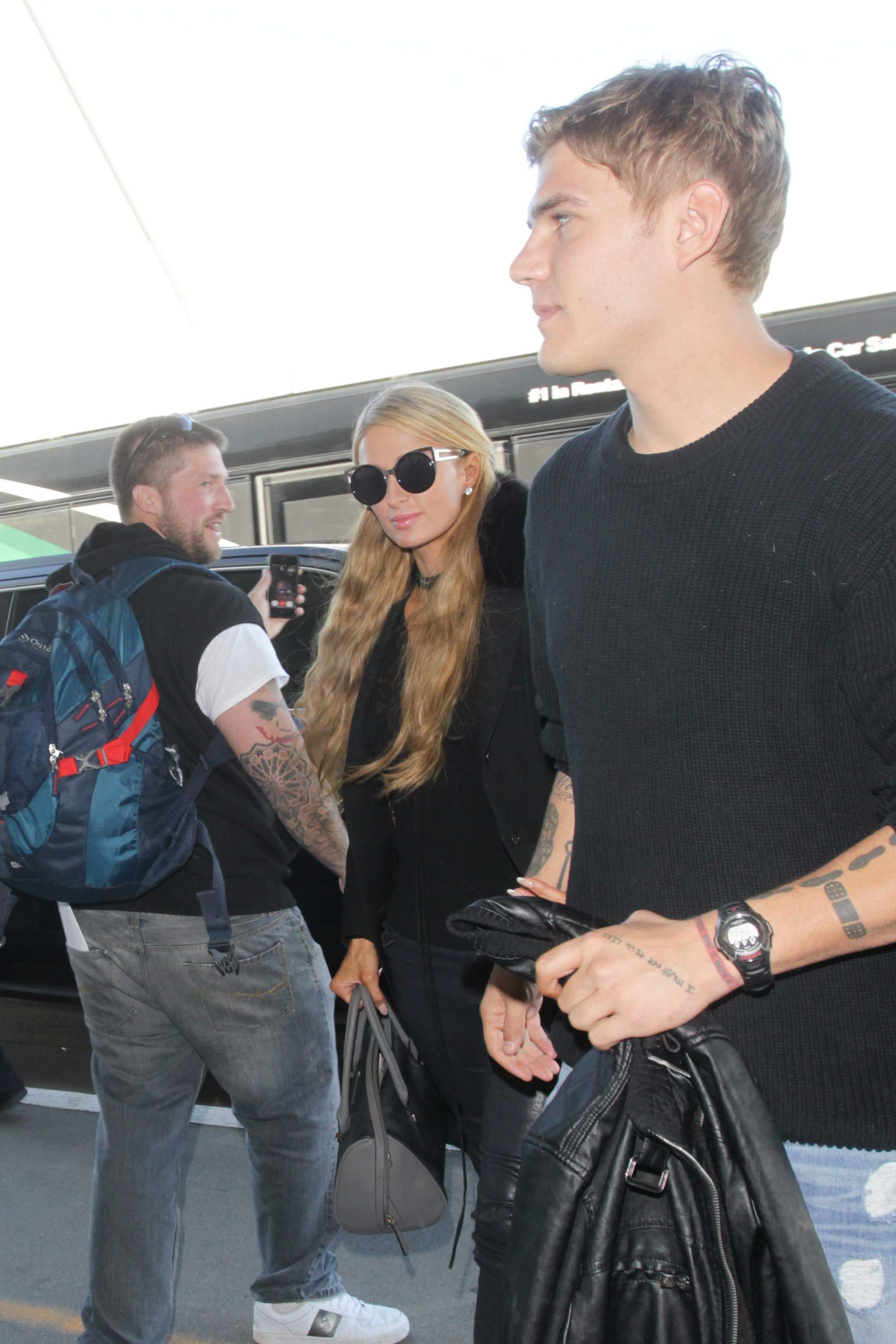 Paris Hilton arrives at LAX airport