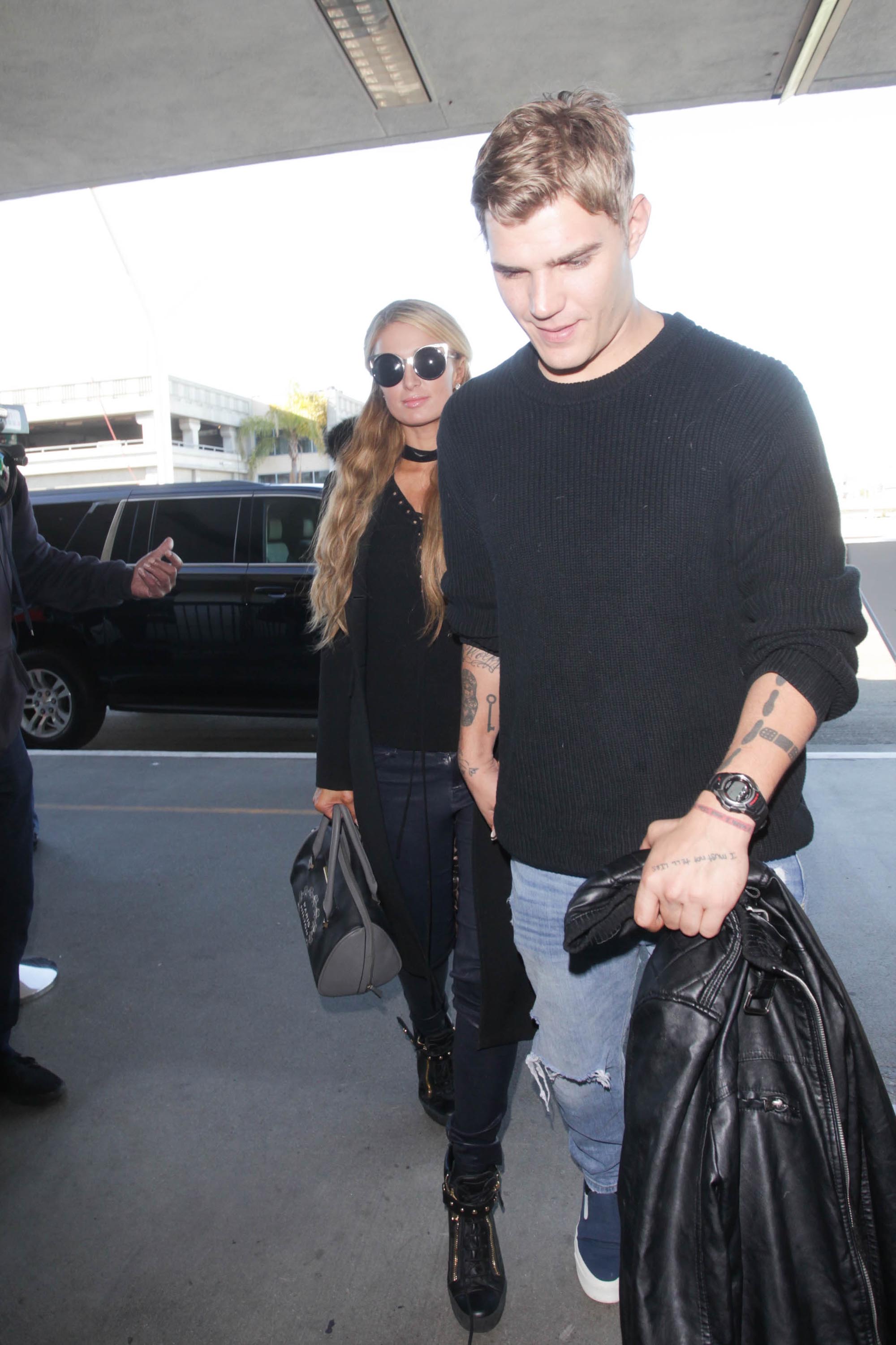 Paris Hilton arrives at LAX airport