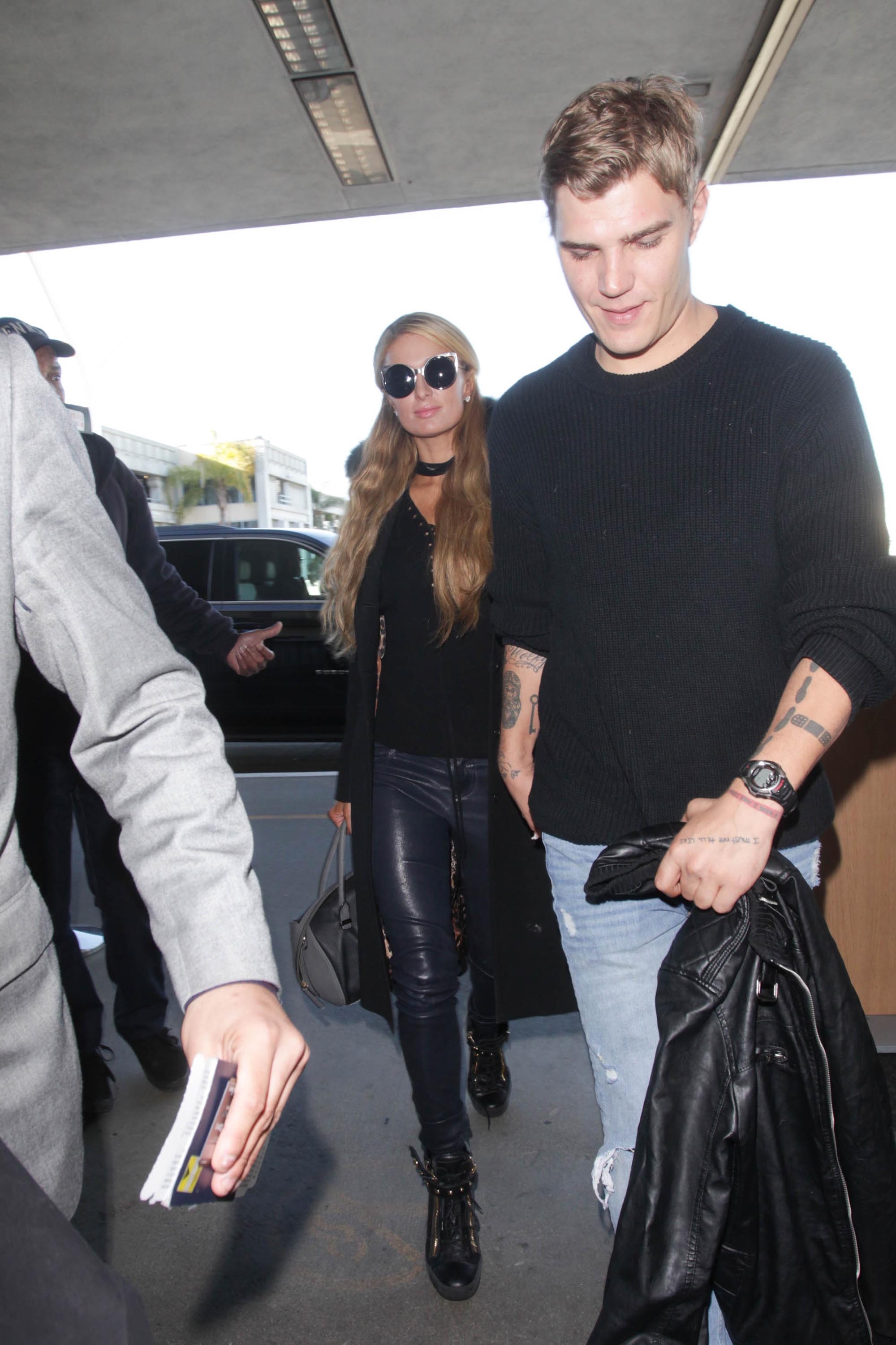 Paris Hilton arrives at LAX airport