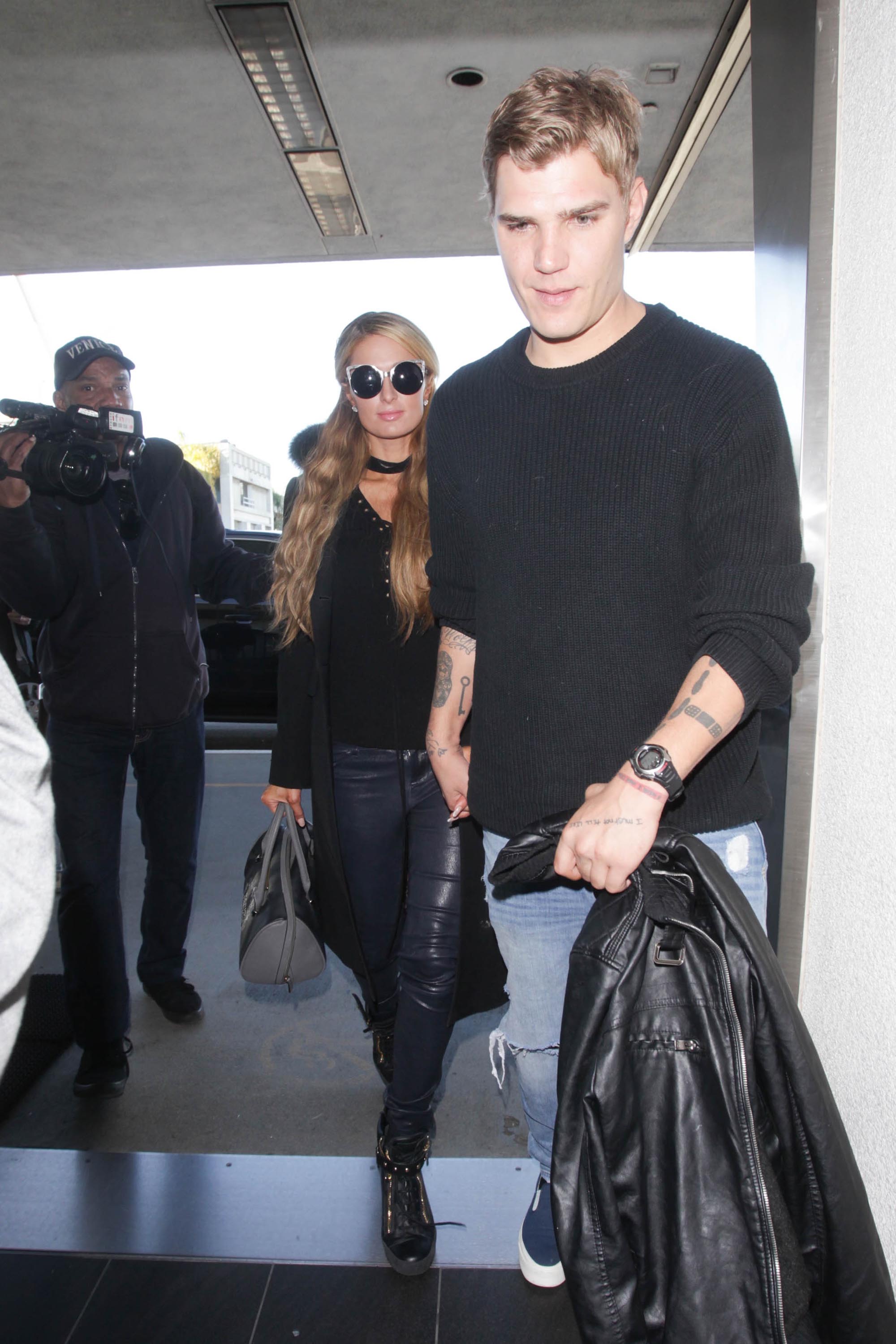 Paris Hilton arrives at LAX airport