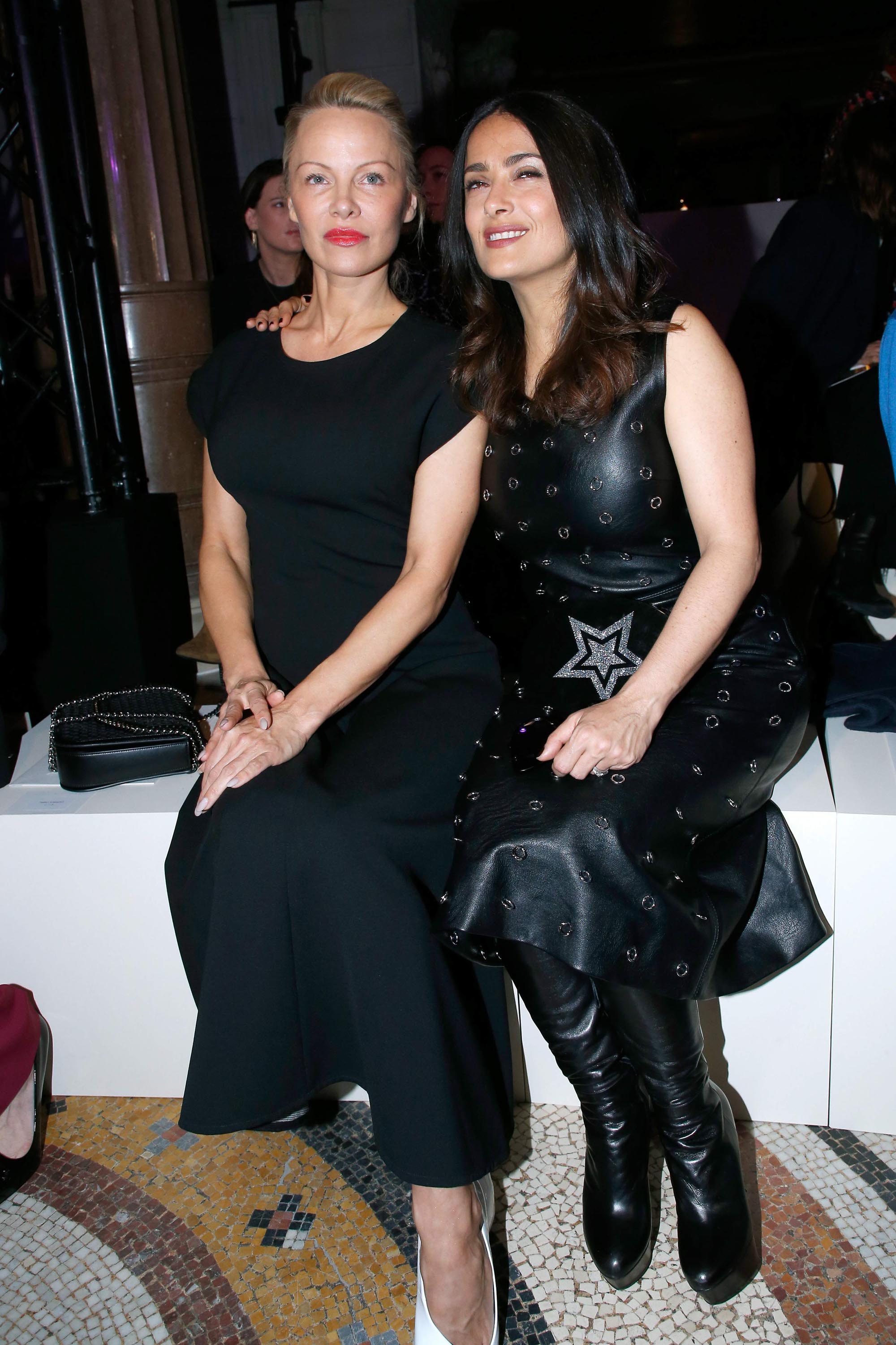 Salma Hayek attends Stella McCartney Show