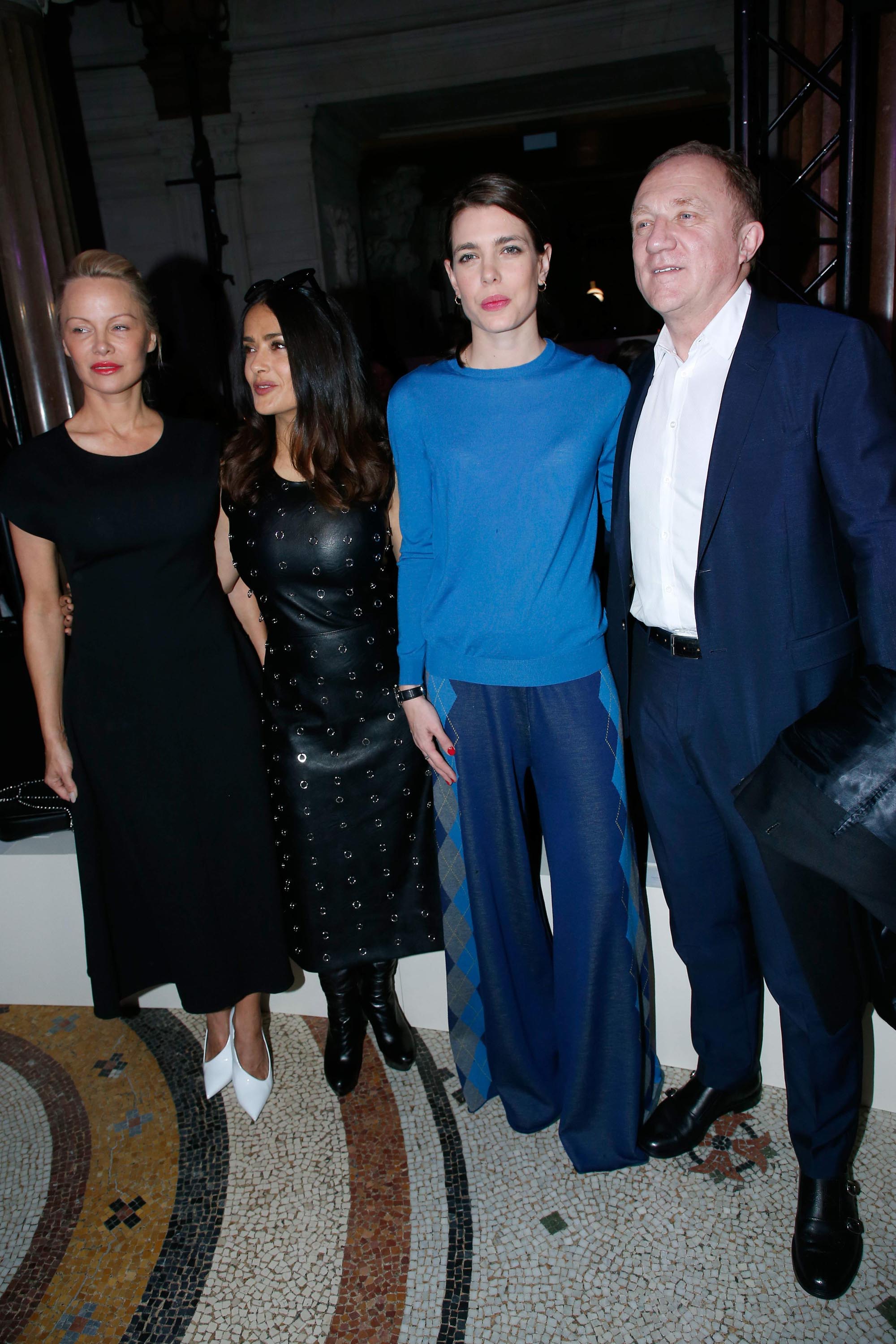 Salma Hayek attends Stella McCartney Show