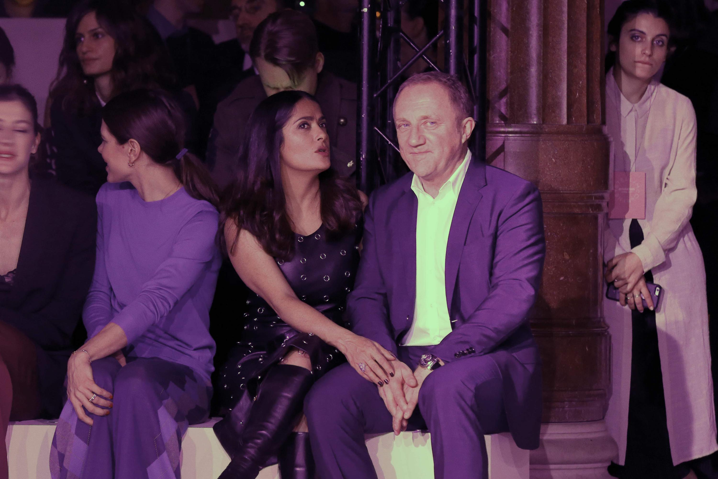 Salma Hayek attends Stella McCartney Show