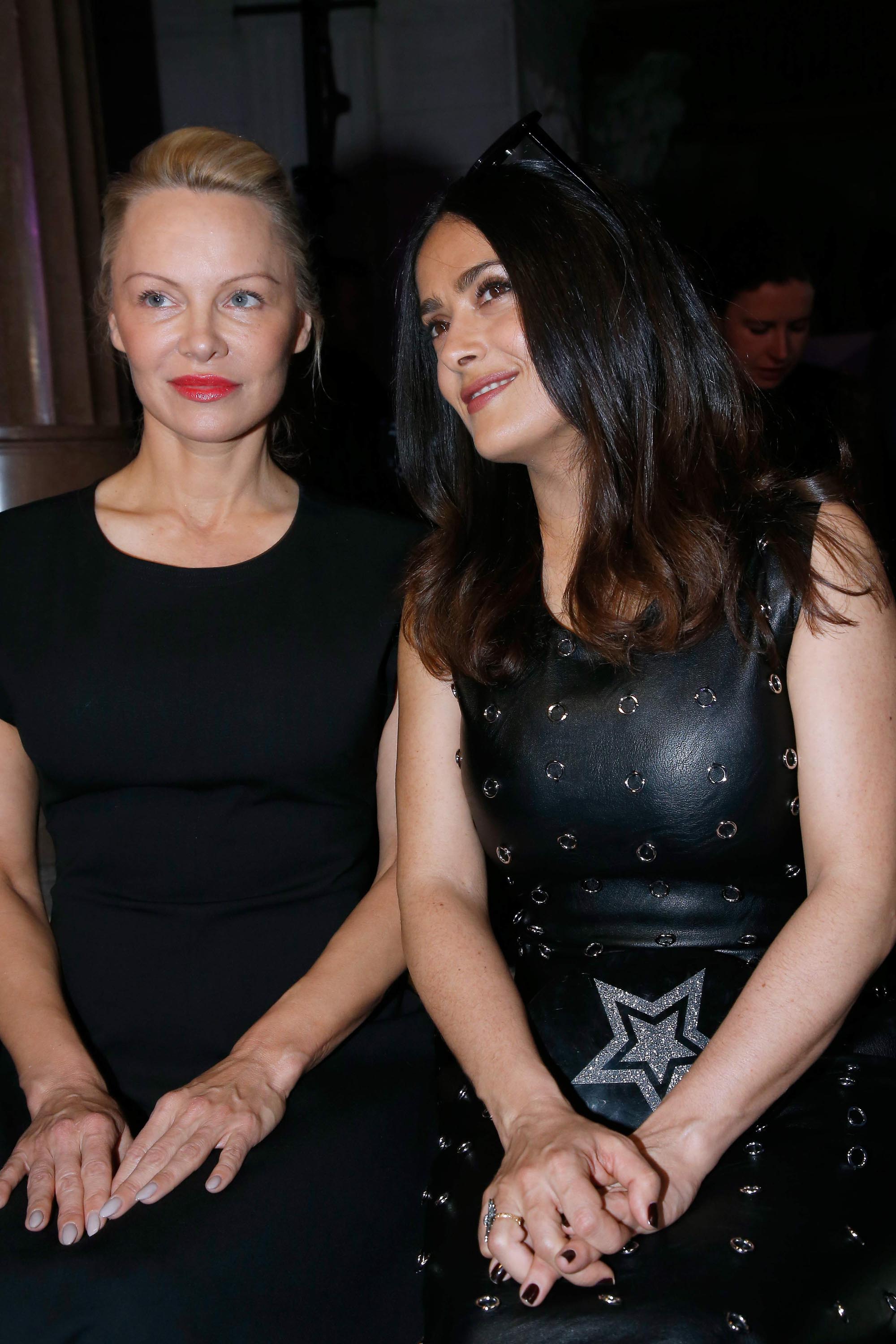 Salma Hayek attends Stella McCartney Show