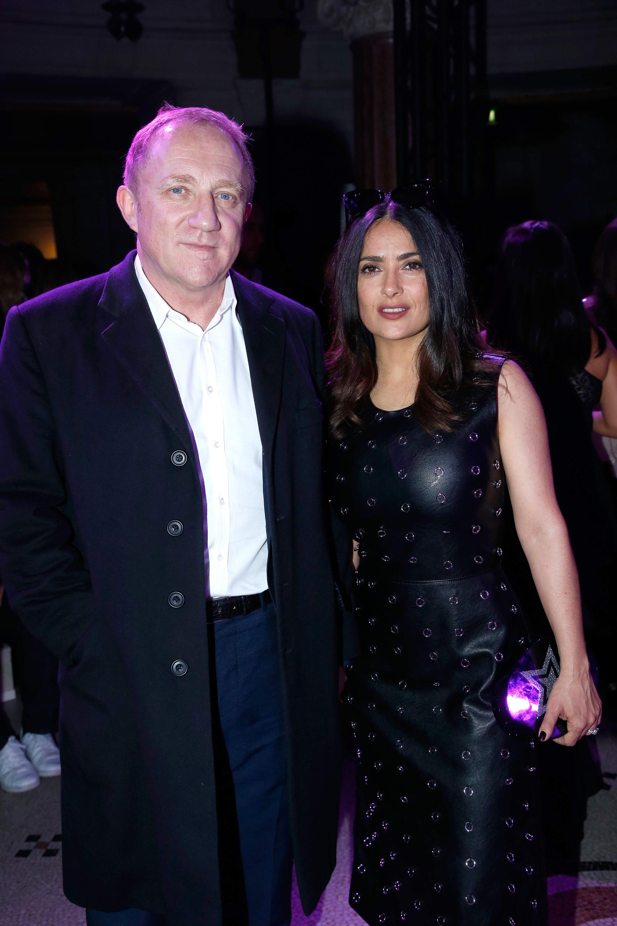 Salma Hayek attends Stella McCartney Show