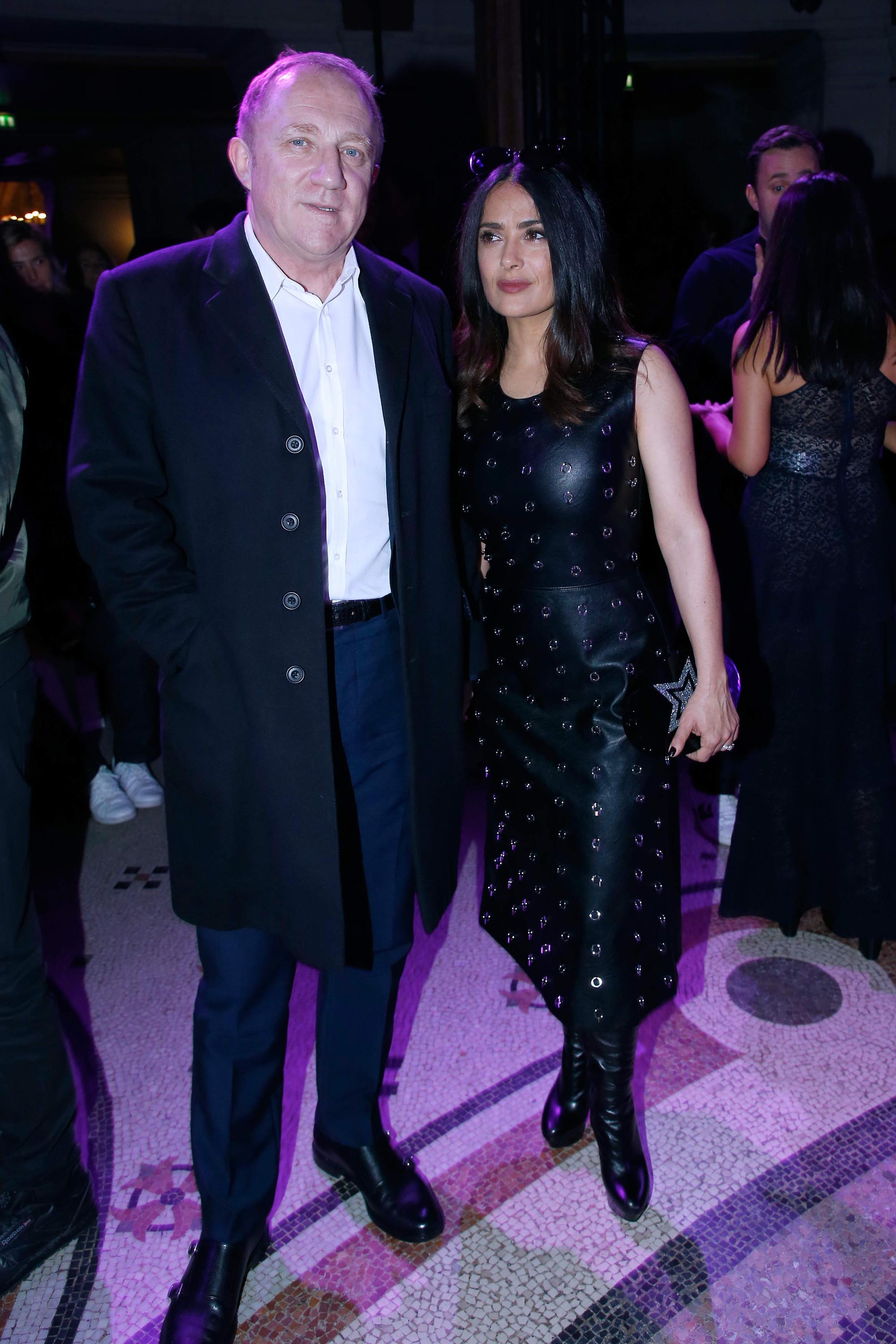 Salma Hayek attends Stella McCartney Show