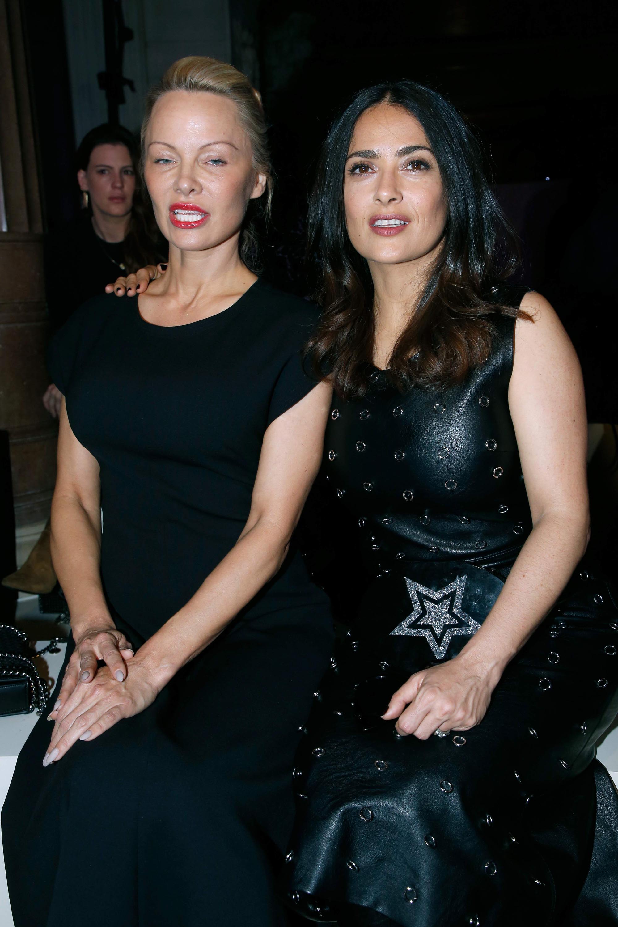 Salma Hayek attends Stella McCartney Show