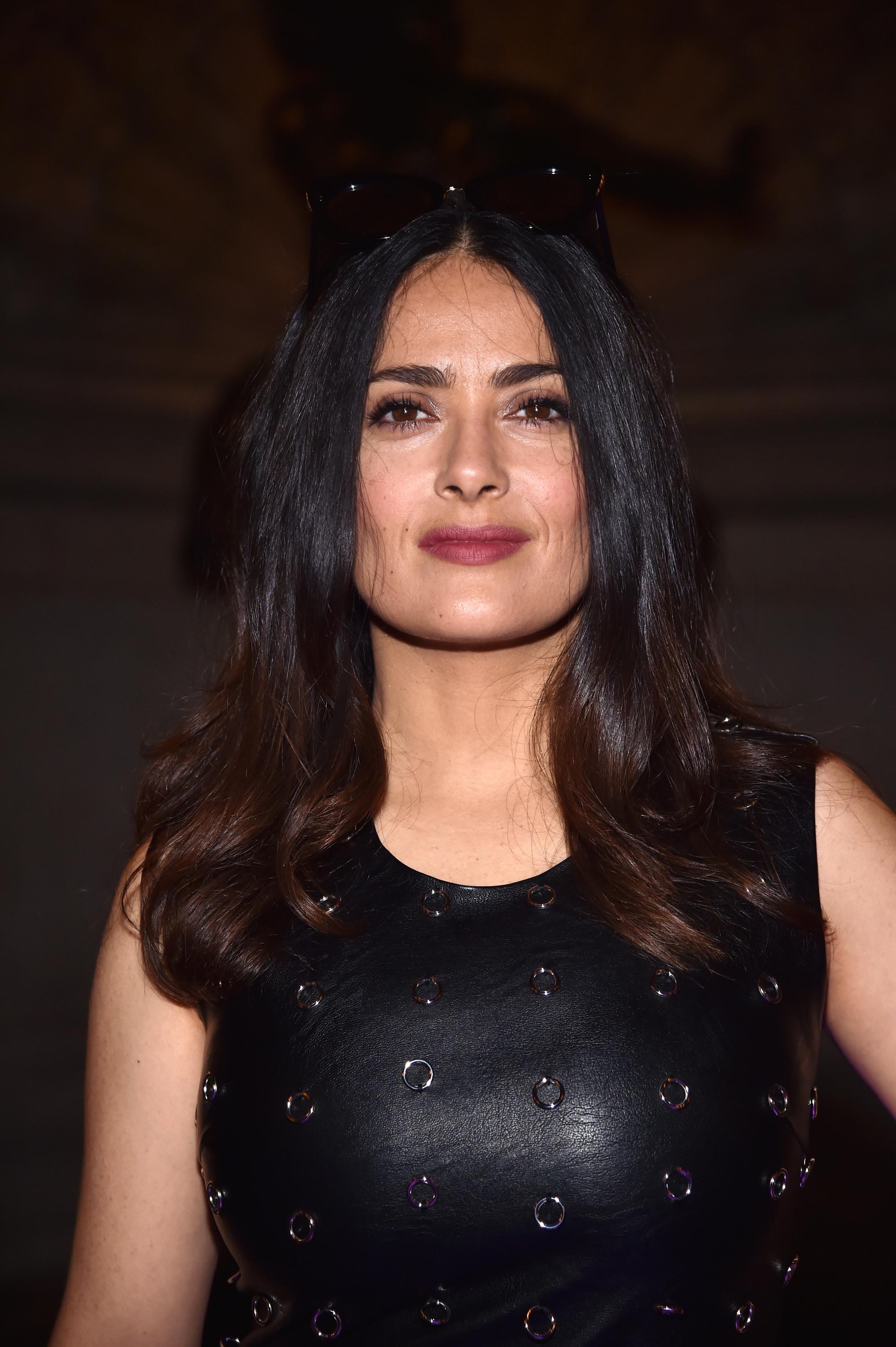 Salma Hayek attends Stella McCartney Show