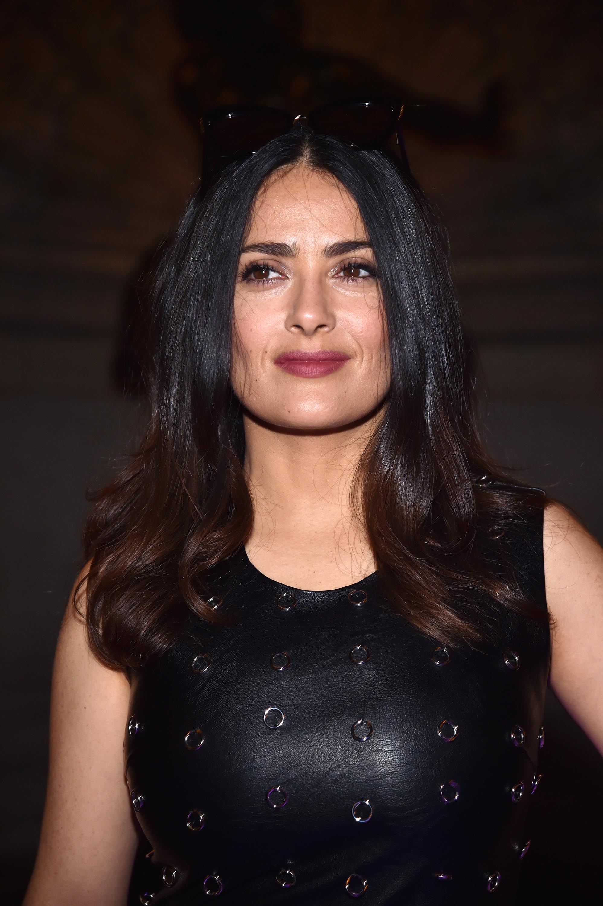 Salma Hayek attends Stella McCartney Show