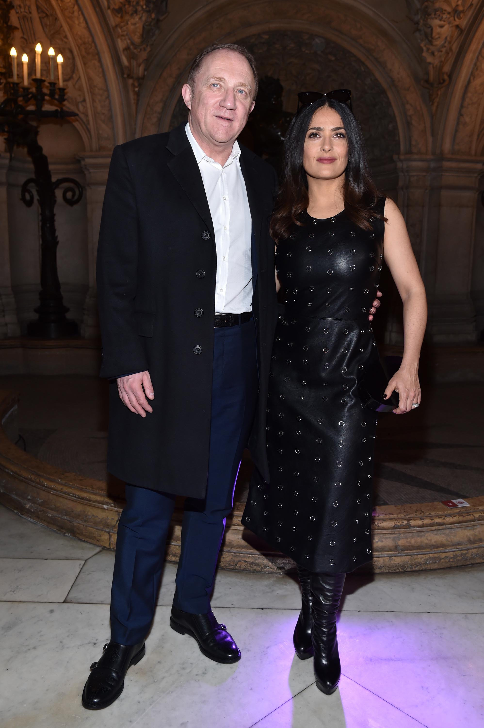 Salma Hayek attends Stella McCartney Show