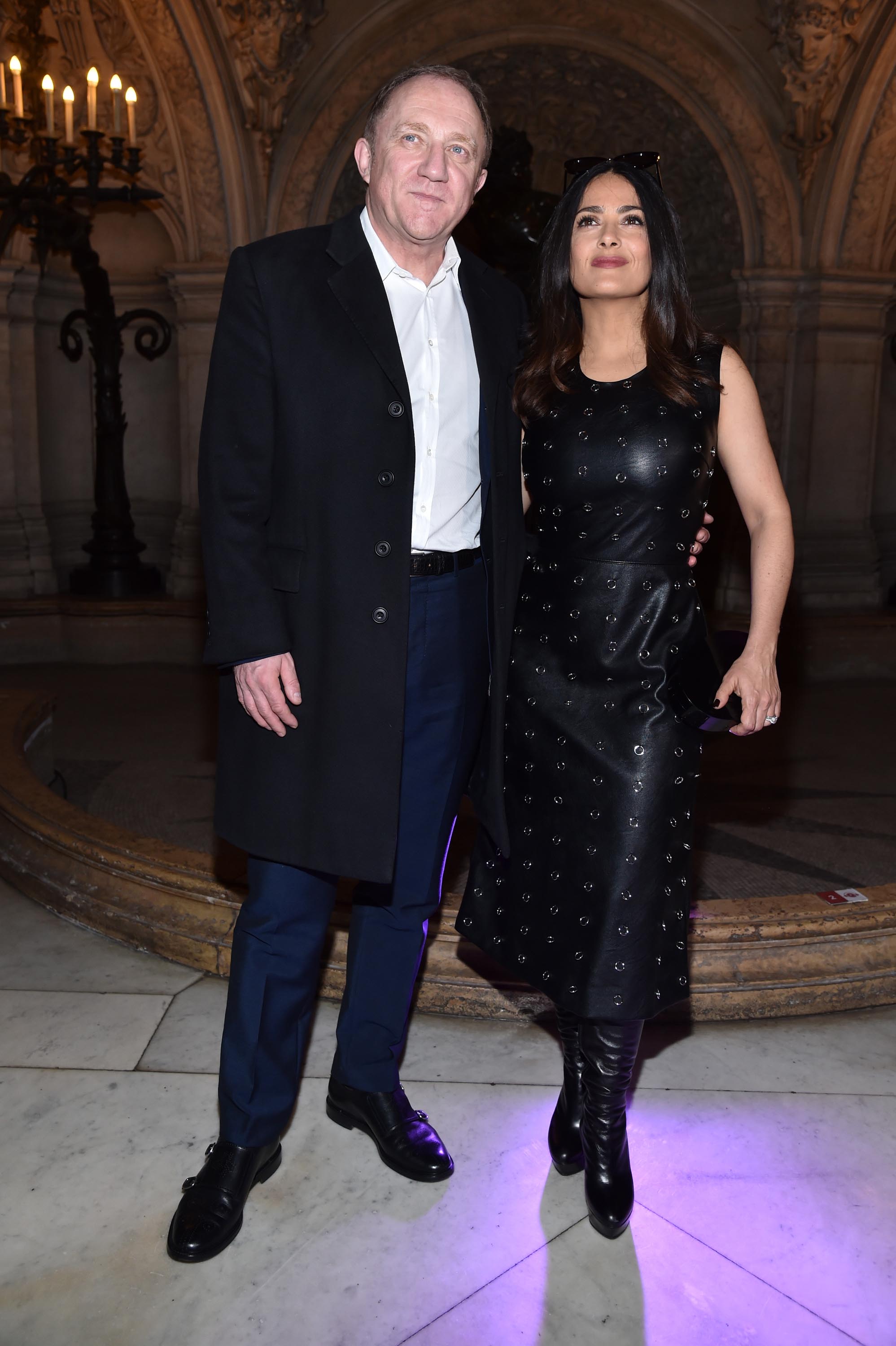 Salma Hayek attends Stella McCartney Show