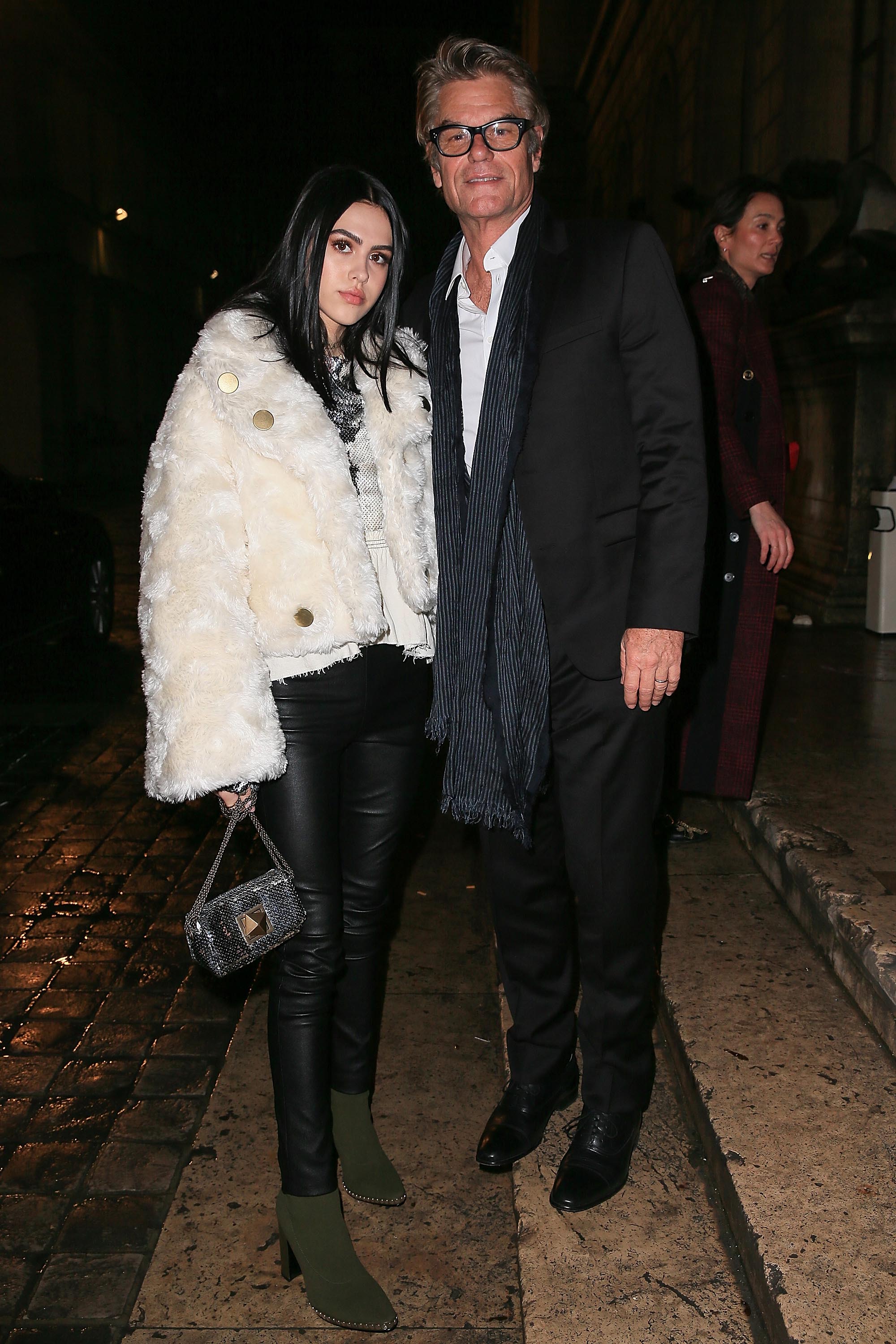 Amelia Hamlin arrives at the Sonia Rykiel show