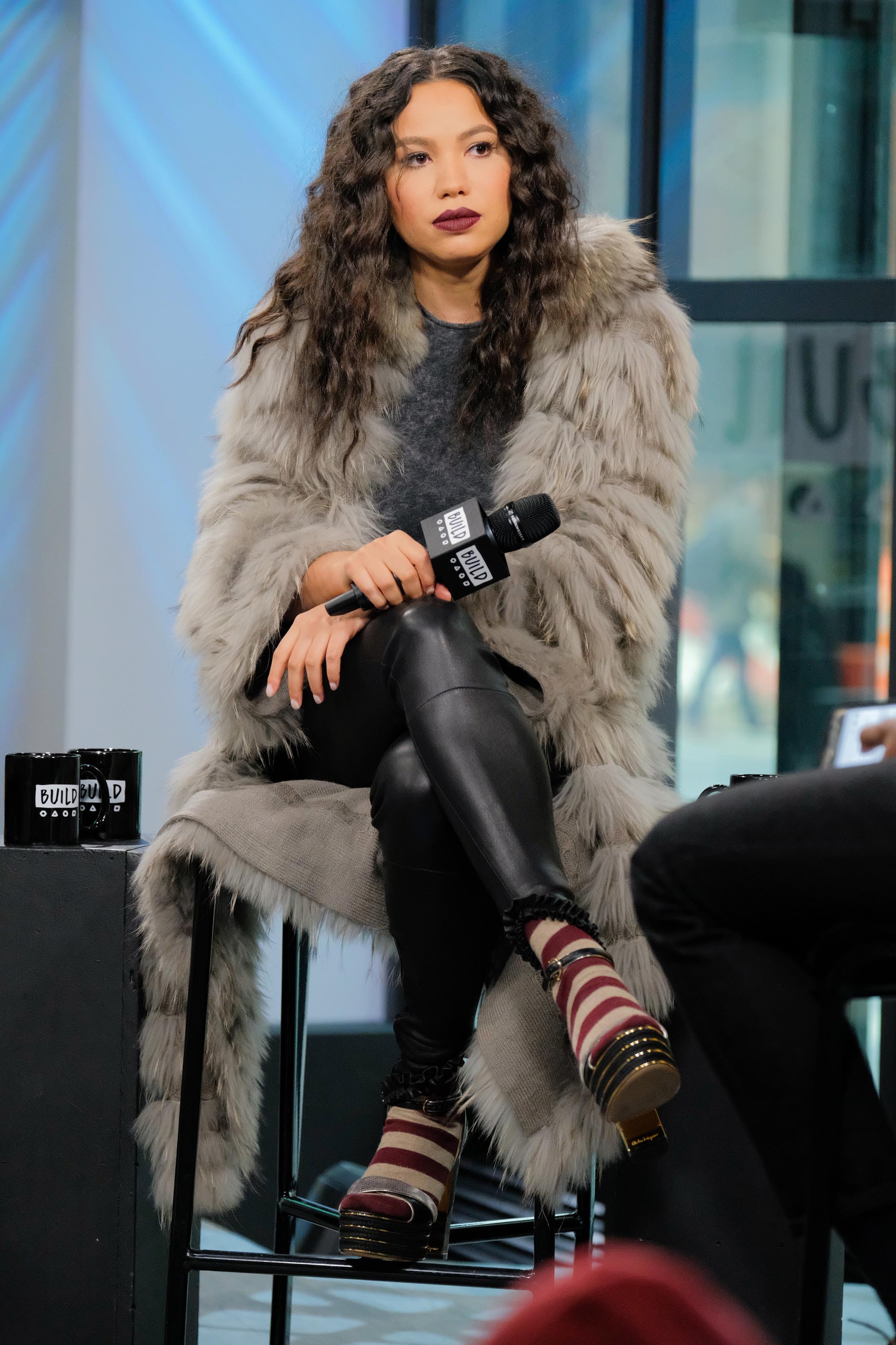 Jurnee Smollett-Bell attends the Build series to discuss ‘Underground’