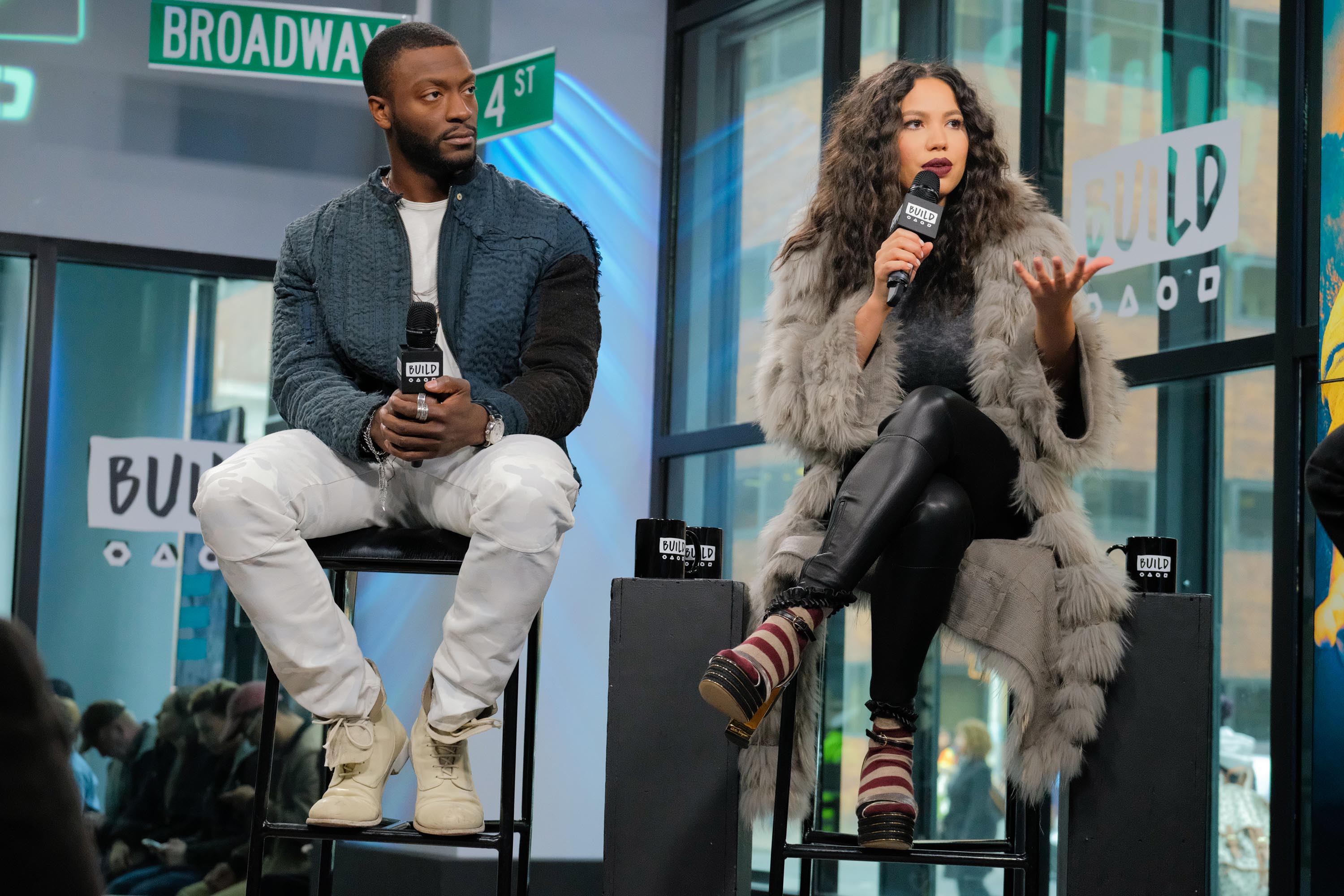 Jurnee Smollett-Bell attends the Build series to discuss ‘Underground’