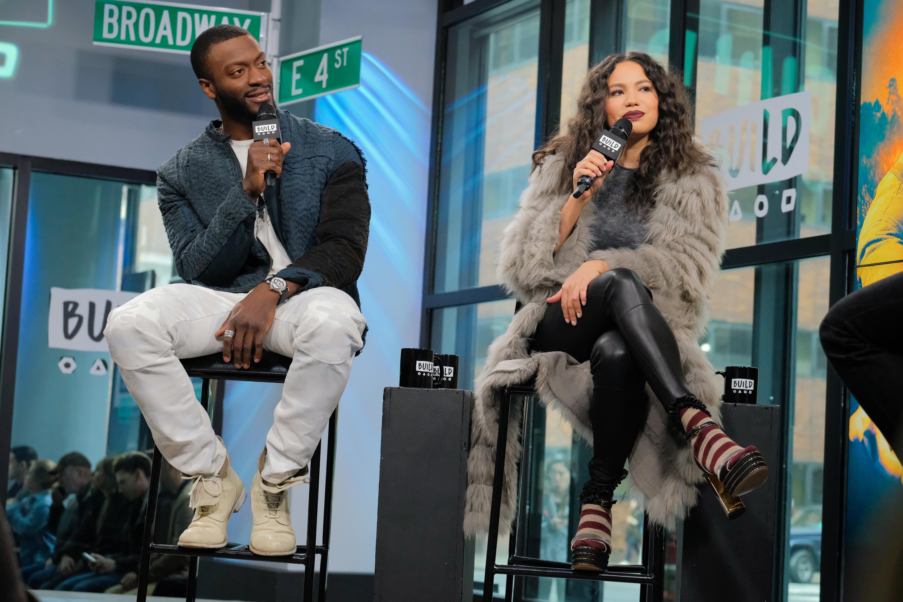 Jurnee Smollett-Bell attends the Build series to discuss ‘Underground’